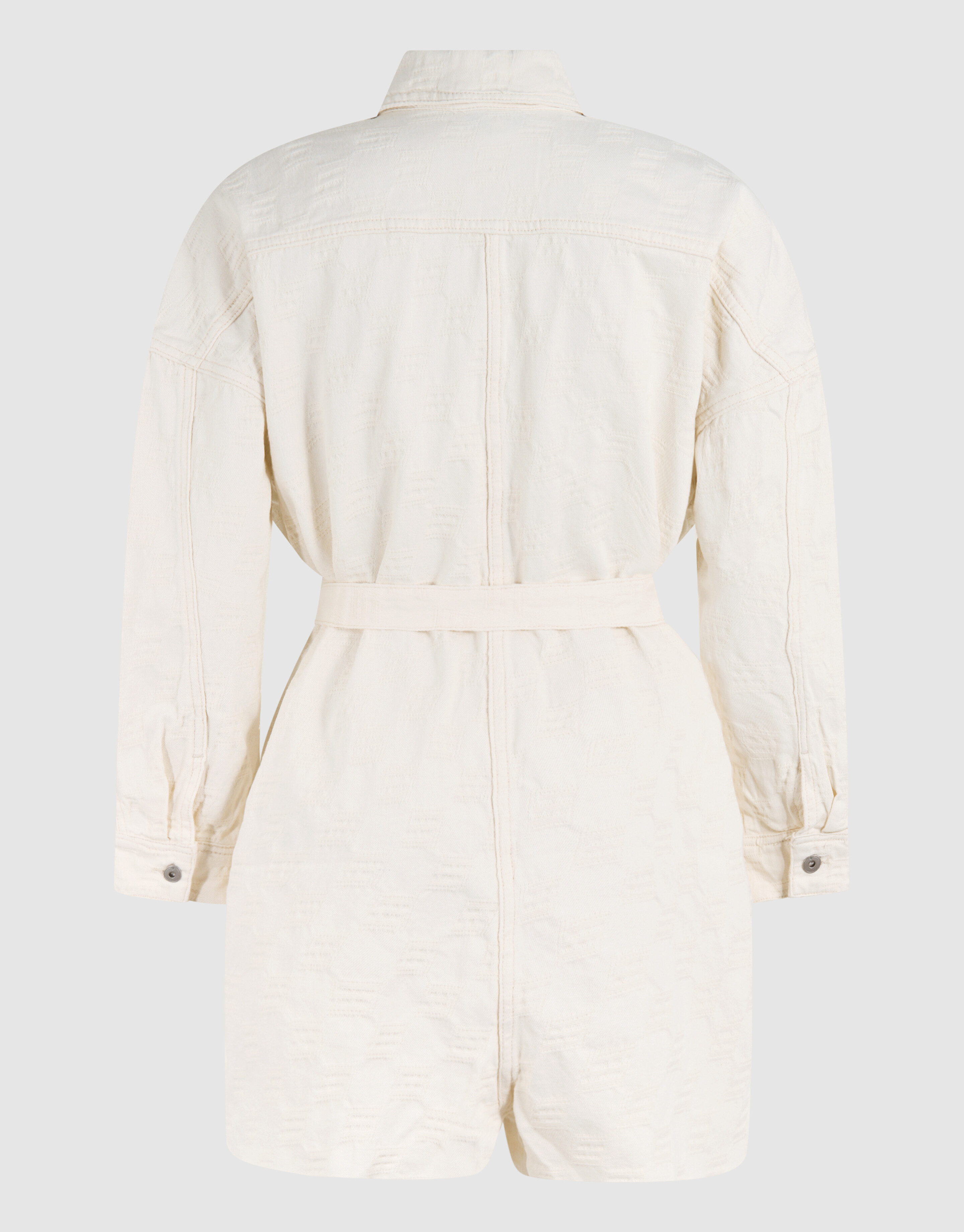 Struktur Jumpsuit Offbeat Weiß von Monica SHOEBY WOMEN
