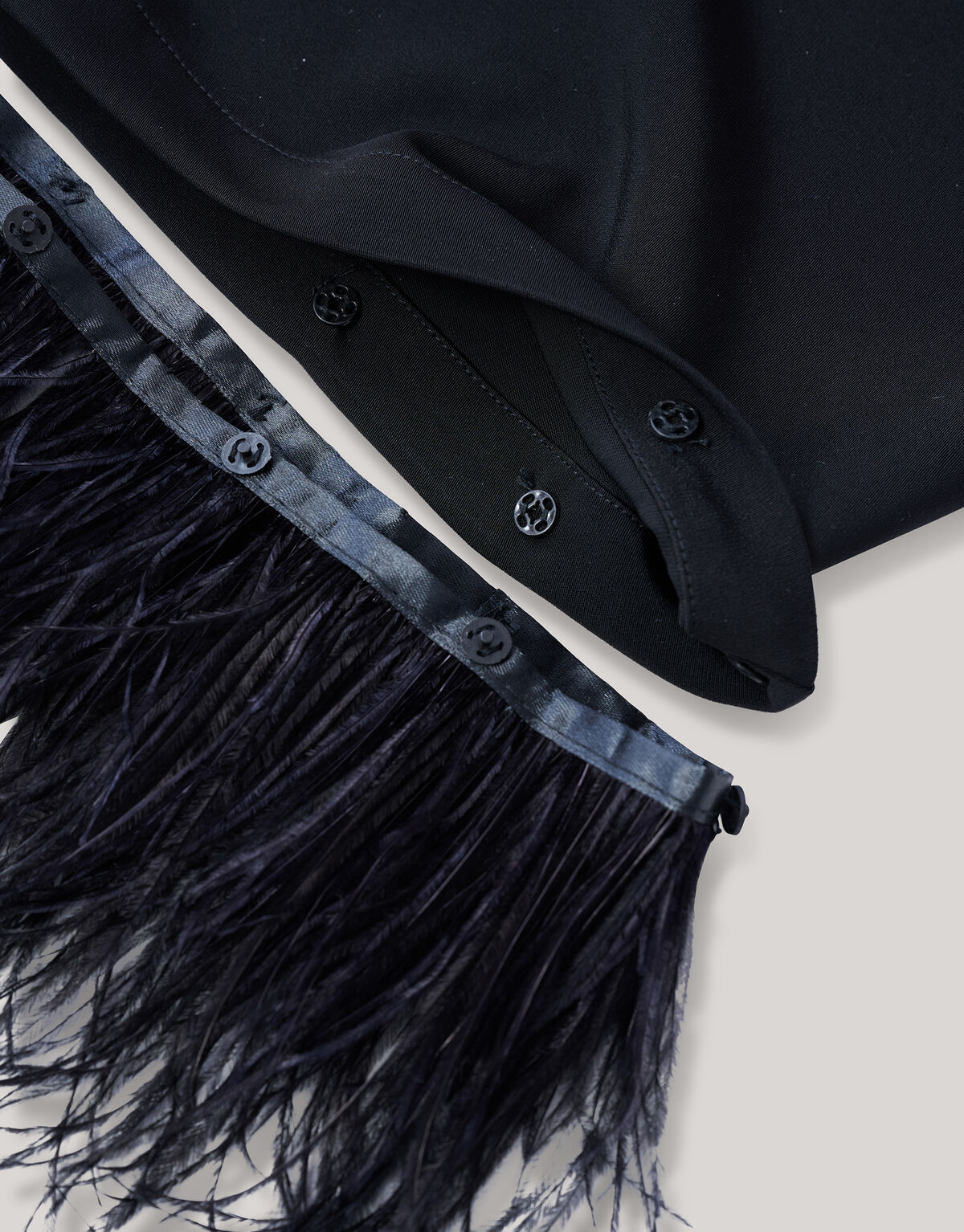 Federhose mit weitem Bein Schwarz SHOEBY WOMEN