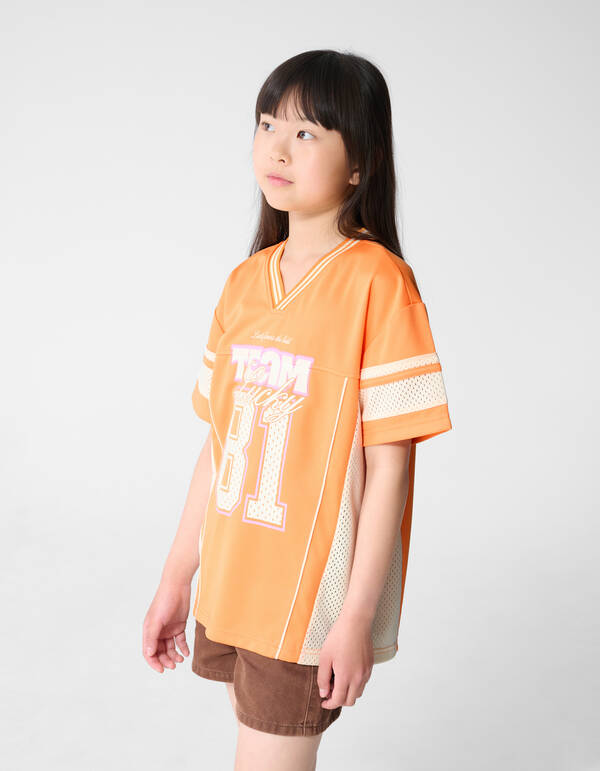 Baseball T-shirt Oranje SHOEBY GIRLS