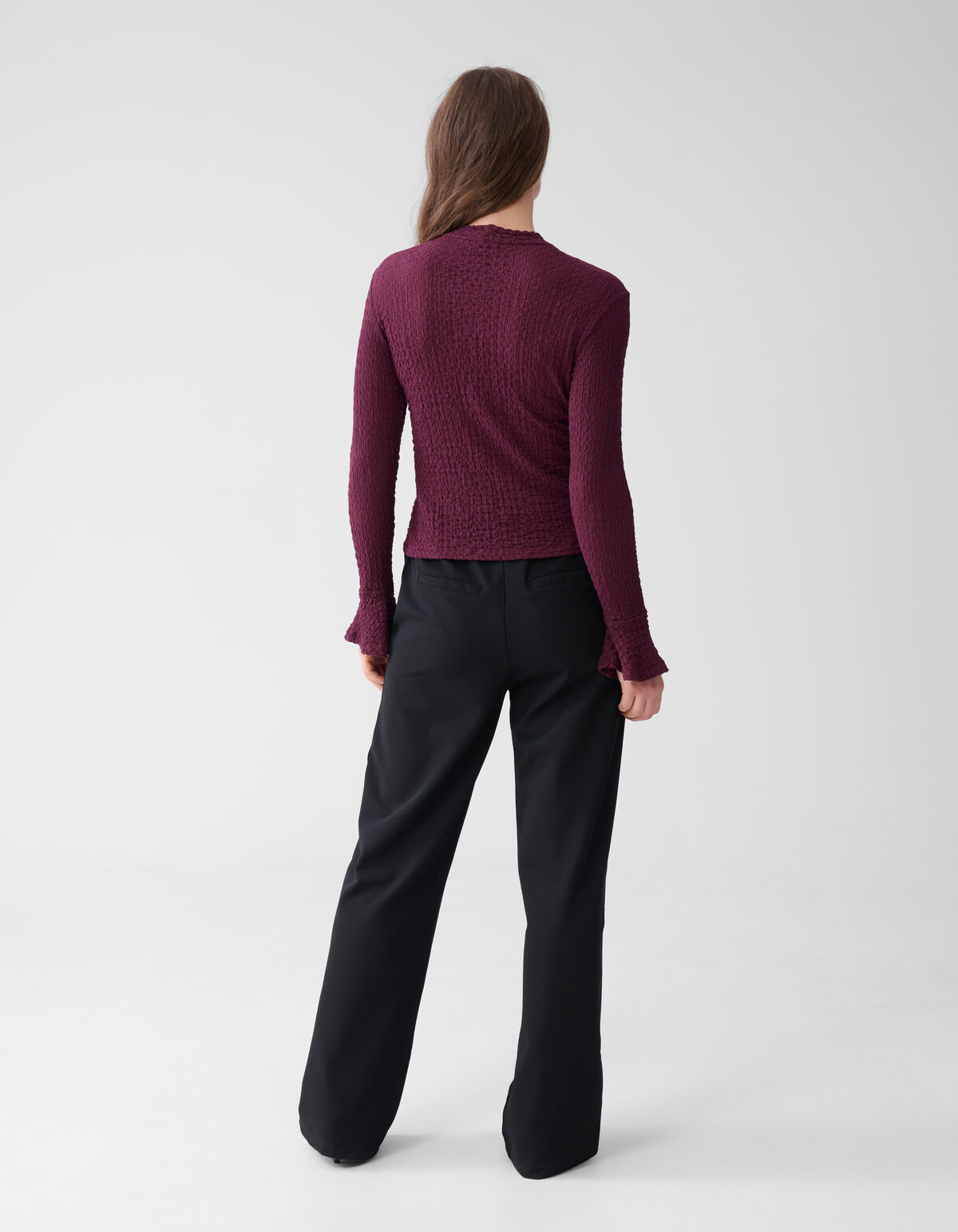 Crinkle Top Dunkelrot SHOEBY WOMEN