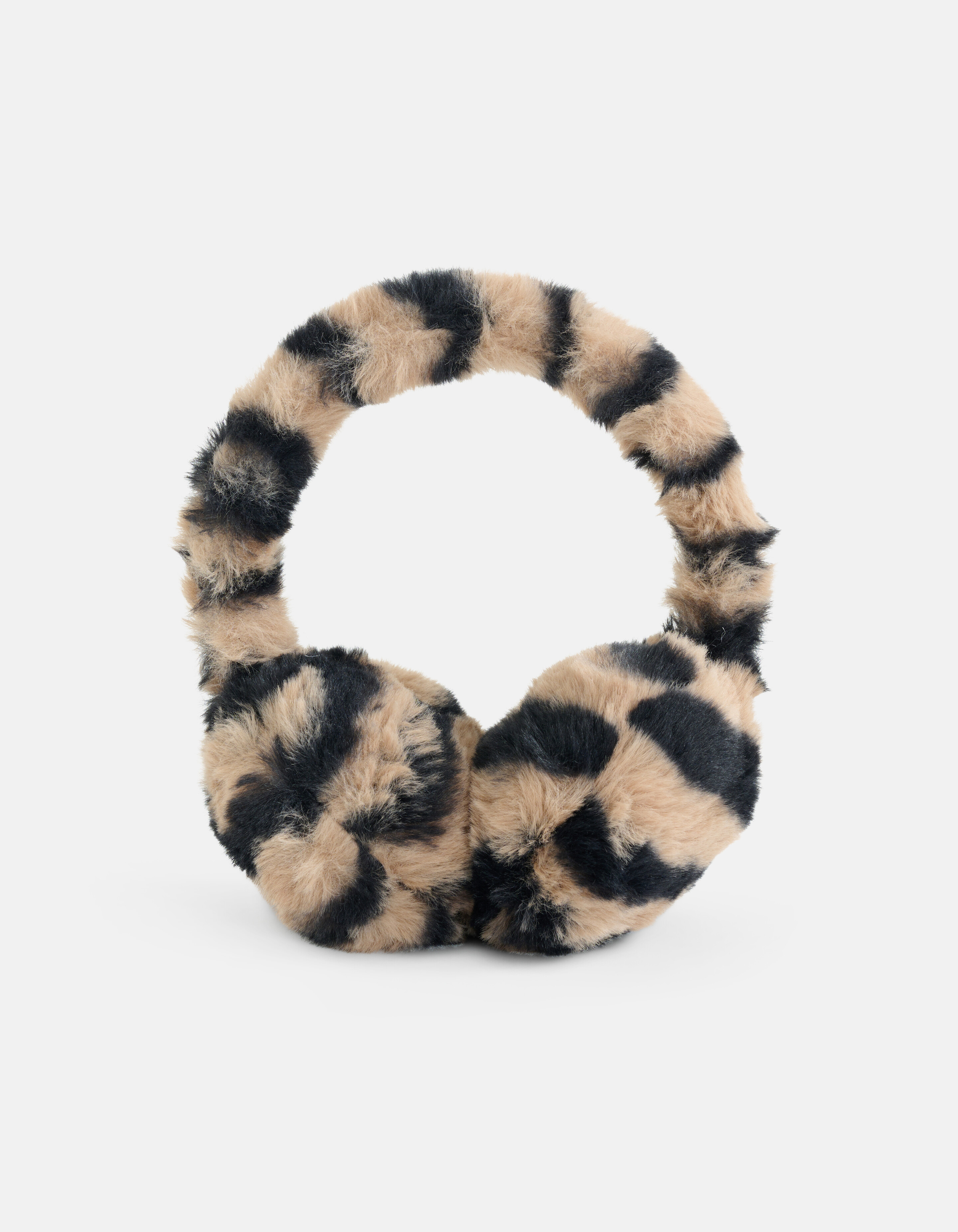 Zebra Faux Fur Oorwarmers Bruin SHOEBY ACCESSOIRES