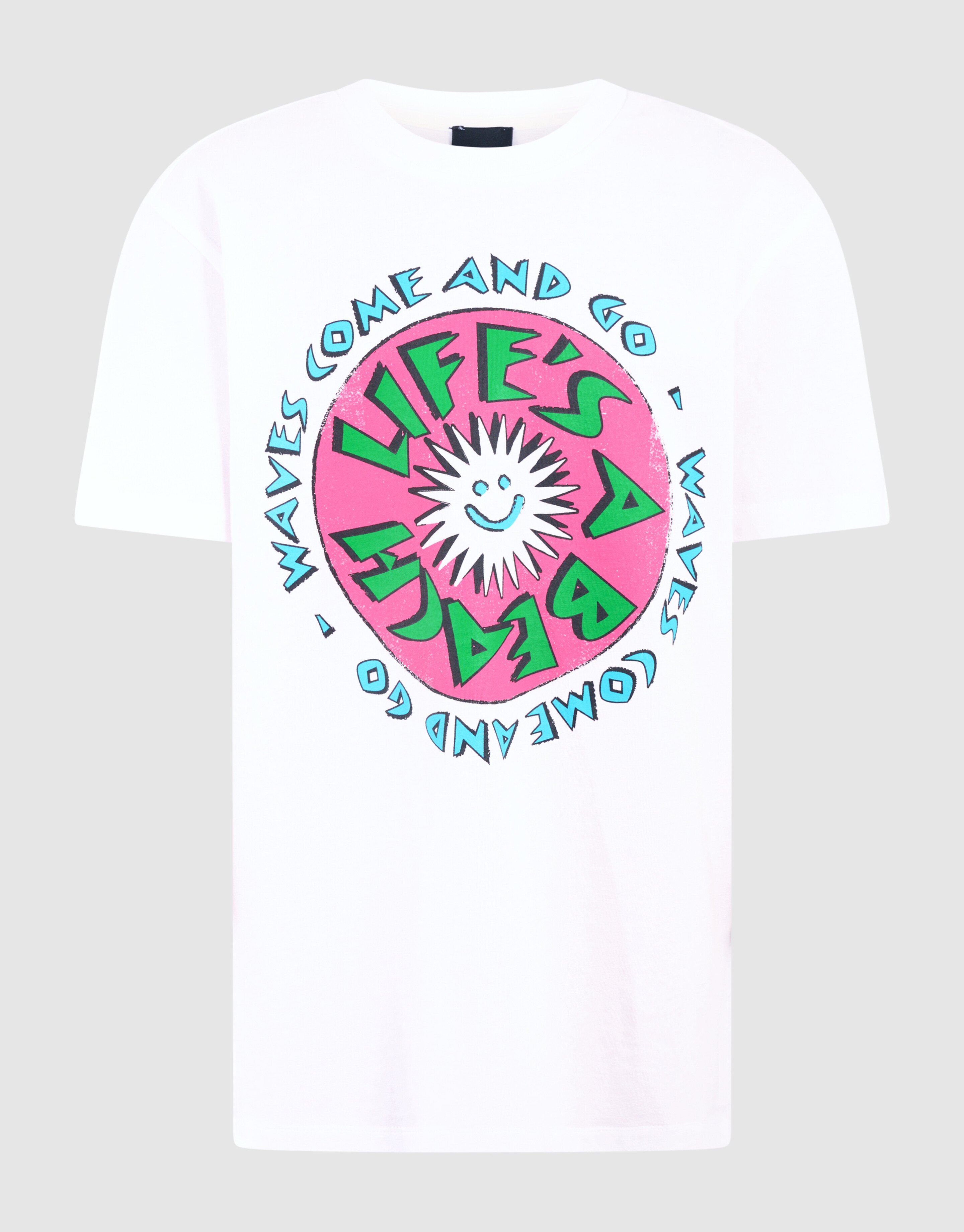 Strand Artwork T-shirt Weiß SHOEBY BOYS