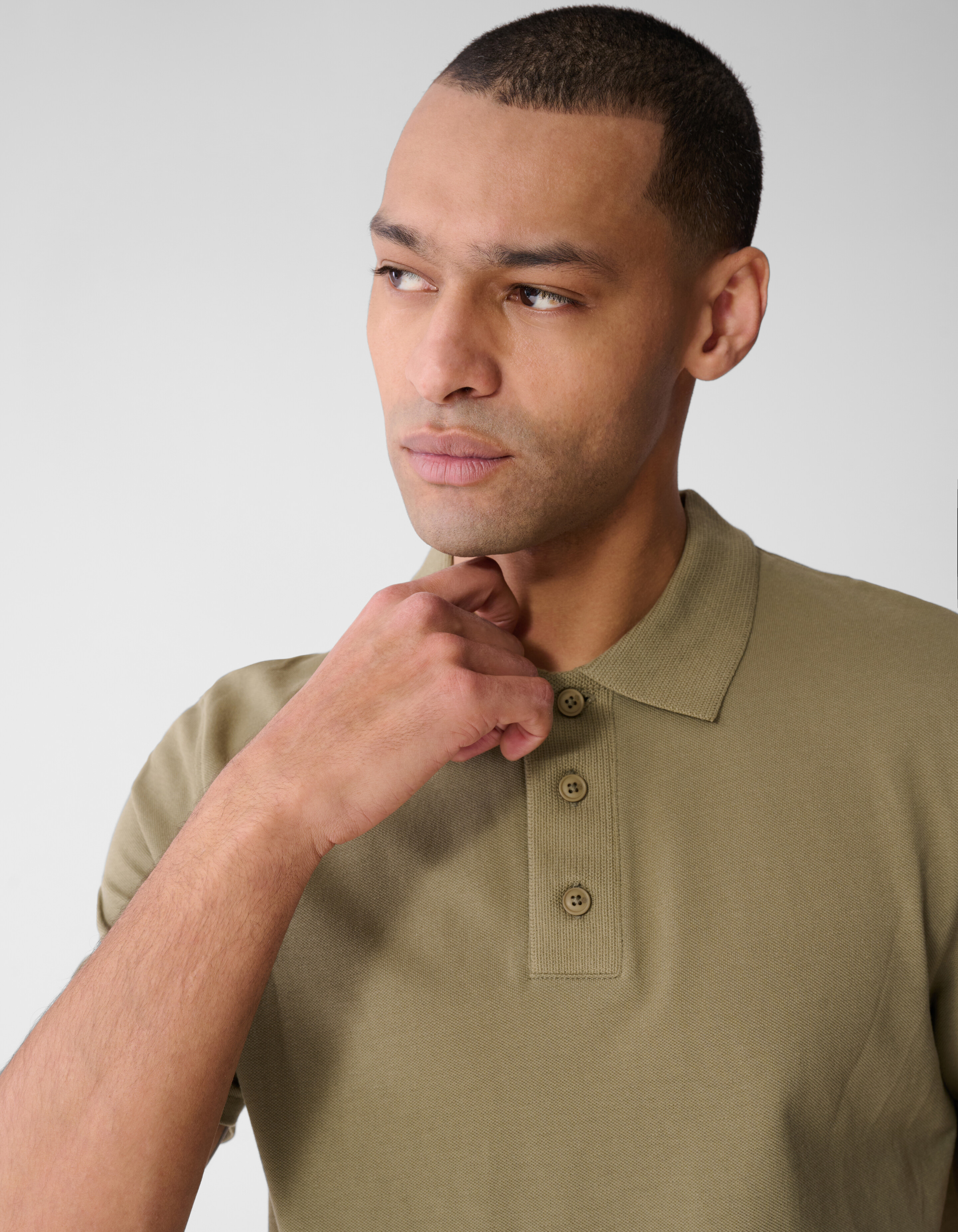 Strick-Polo Khaki SHOEBY MEN