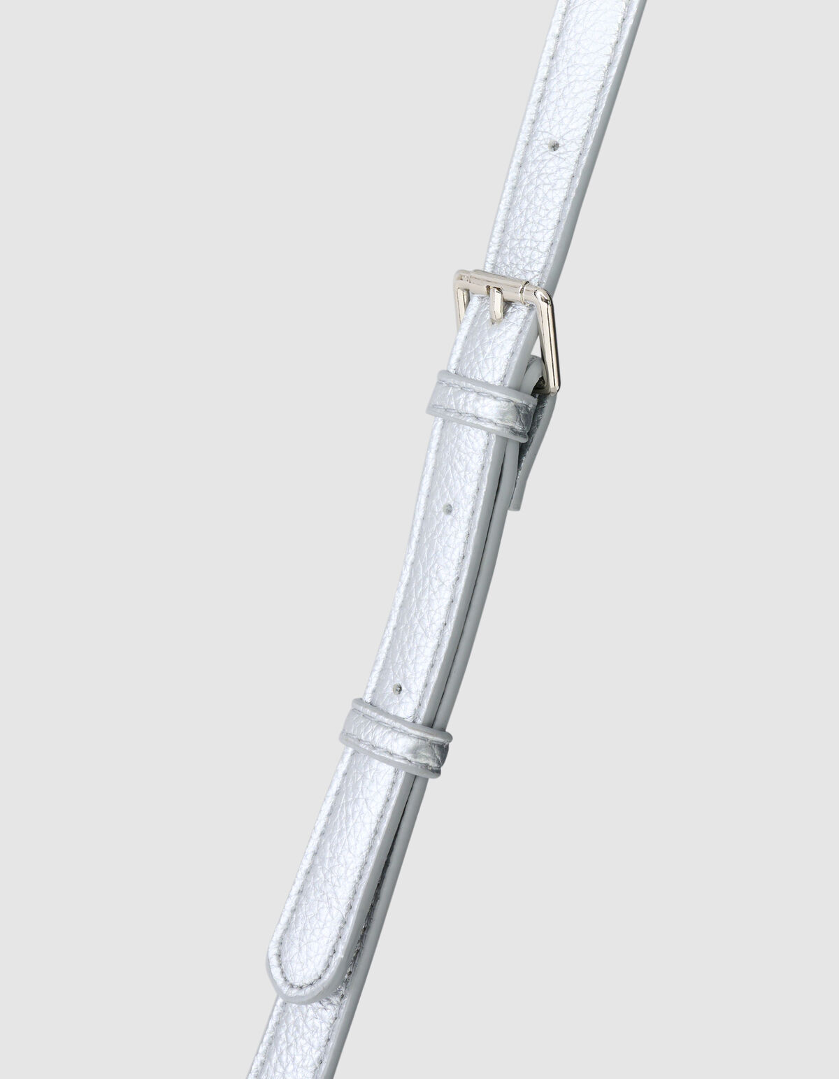 Gefaltete Tasche Silber SHOEBY ACCESSOIRES