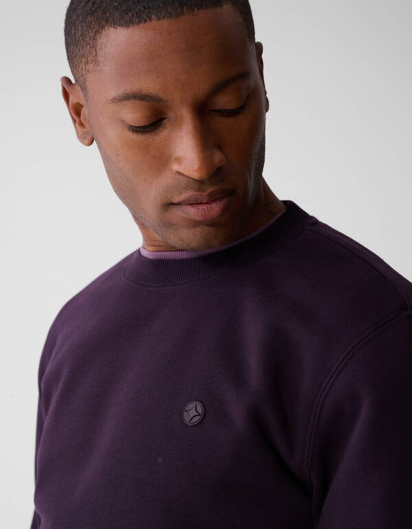 Badge Sweater Dunkelrot SHOEBY MEN