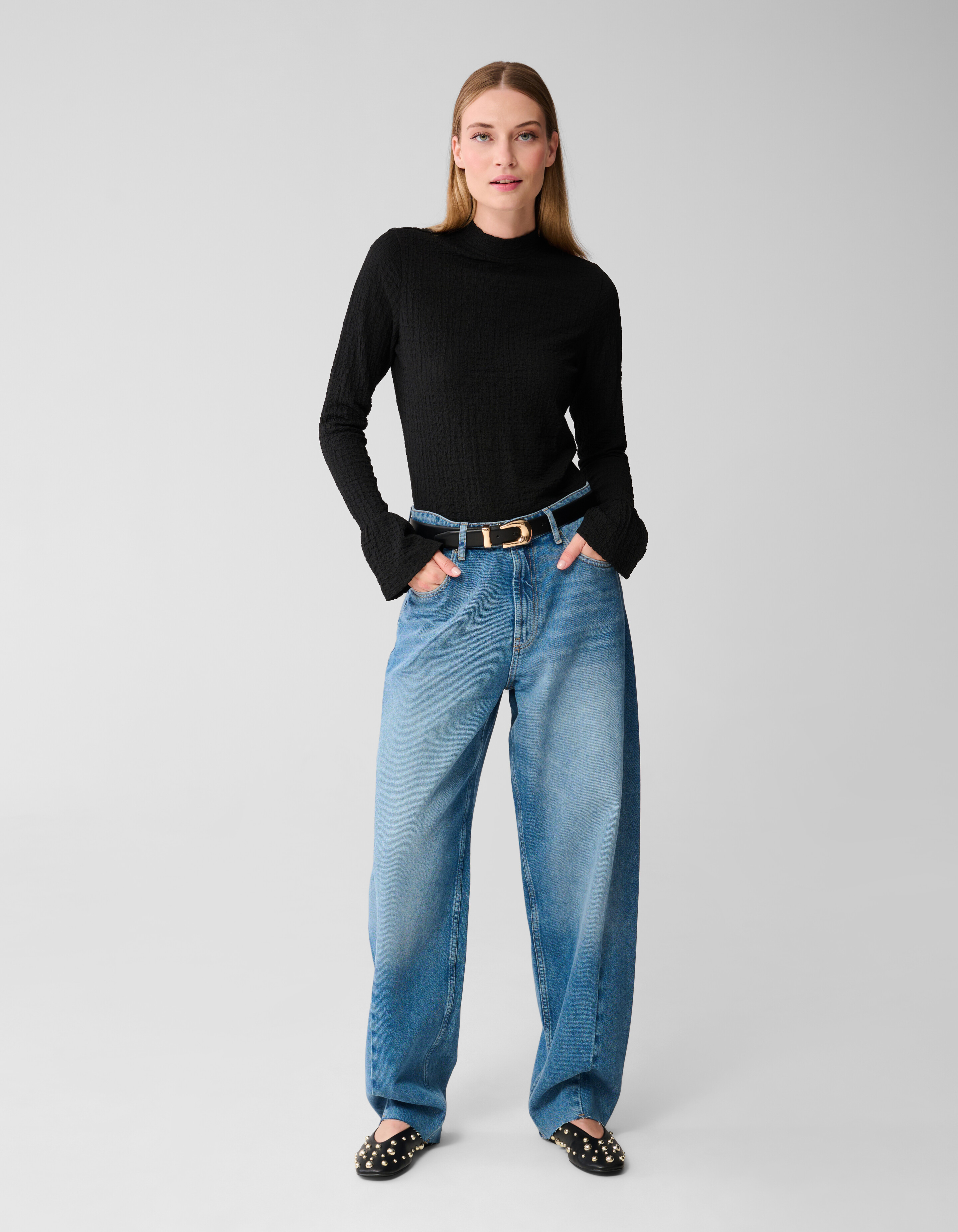 Struktur Top Schwarz SHOEBY WOMEN