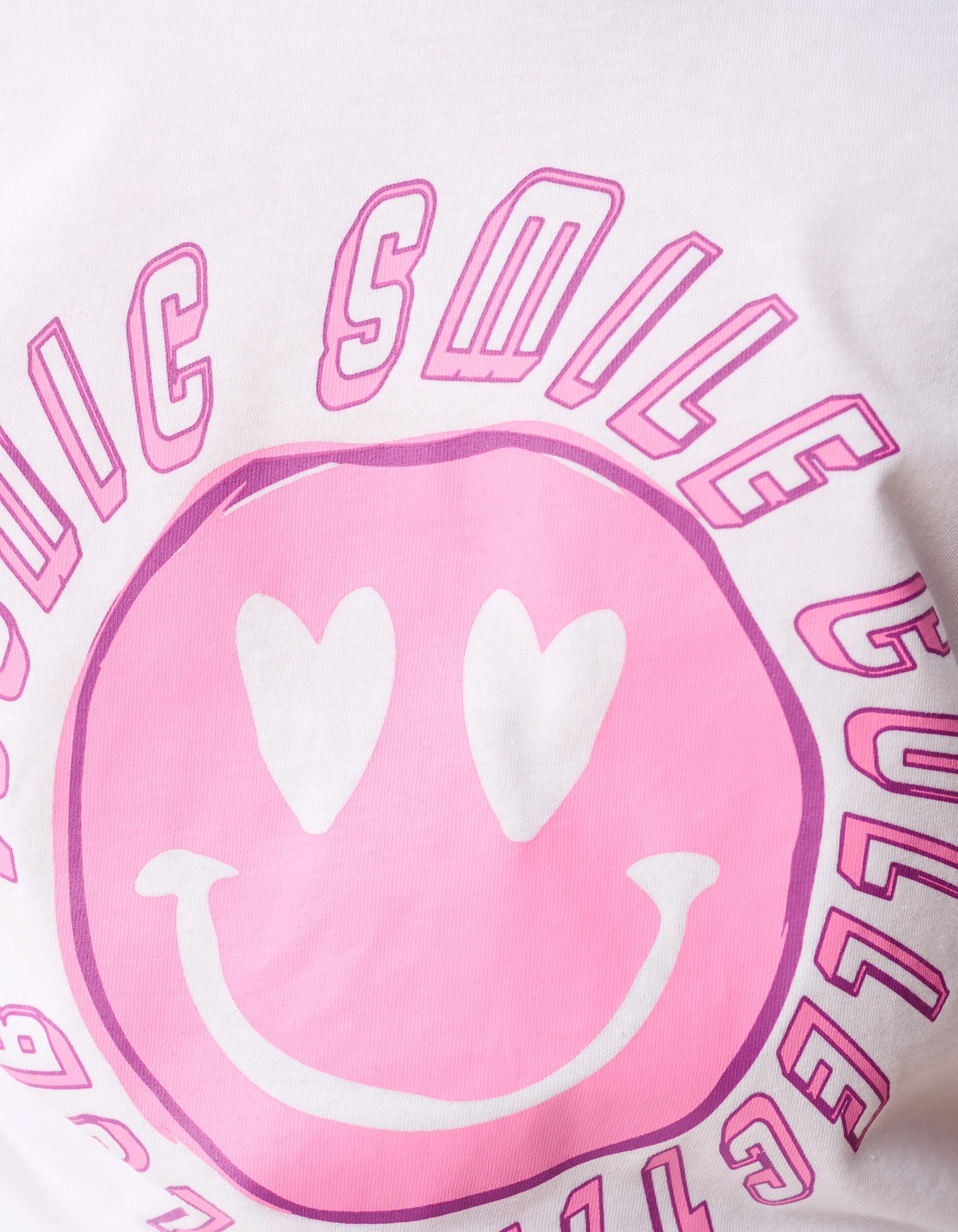 Smile Artwork T-shirt Weiß SHOEBY GIRLS