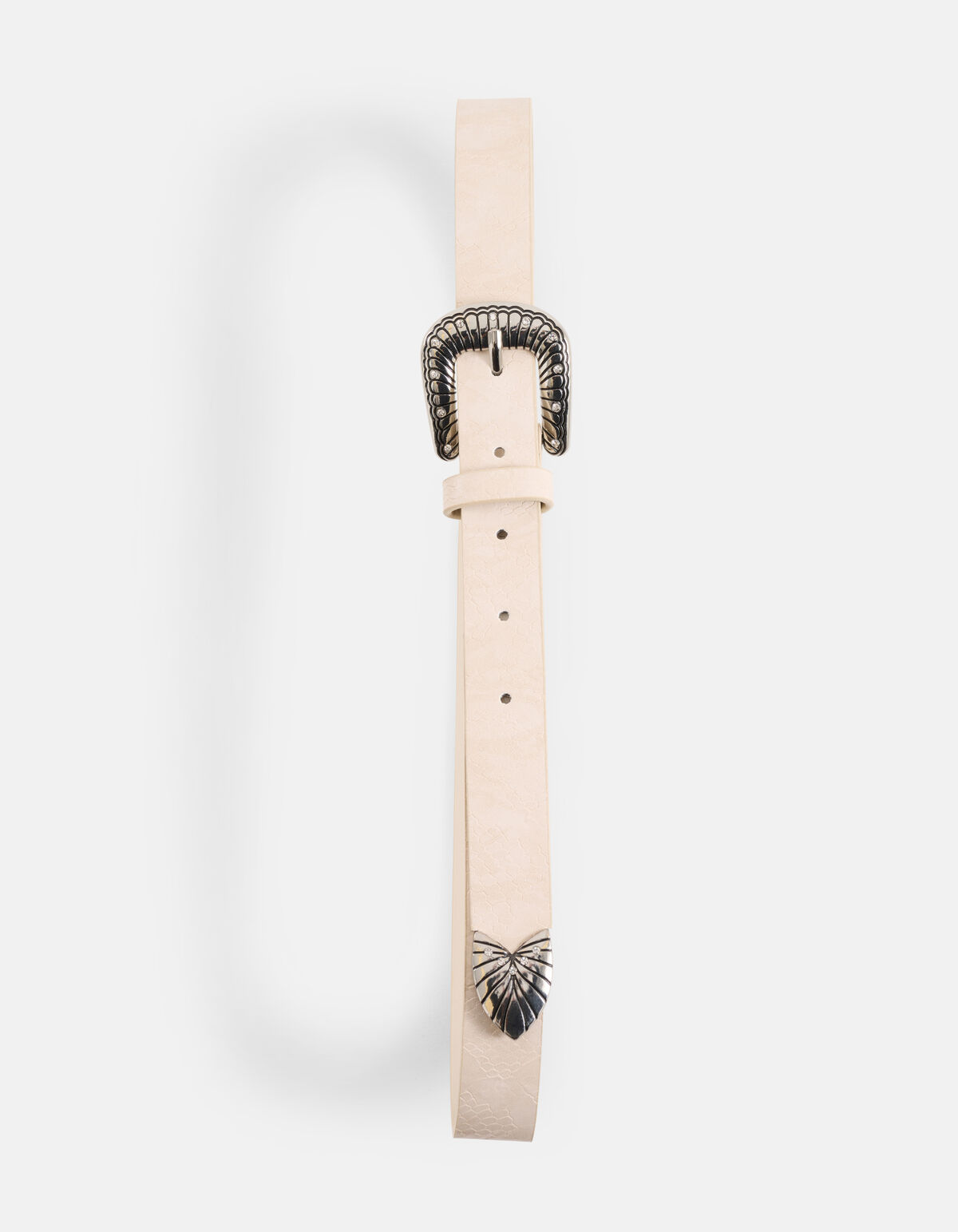 Cowboy-Schlangengürtel Beige SHOEBY ACCESSOIRES