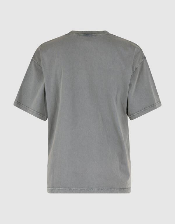 Gewaschenes Logo-T-Shirt Hellgrau SHOEBY WOMEN