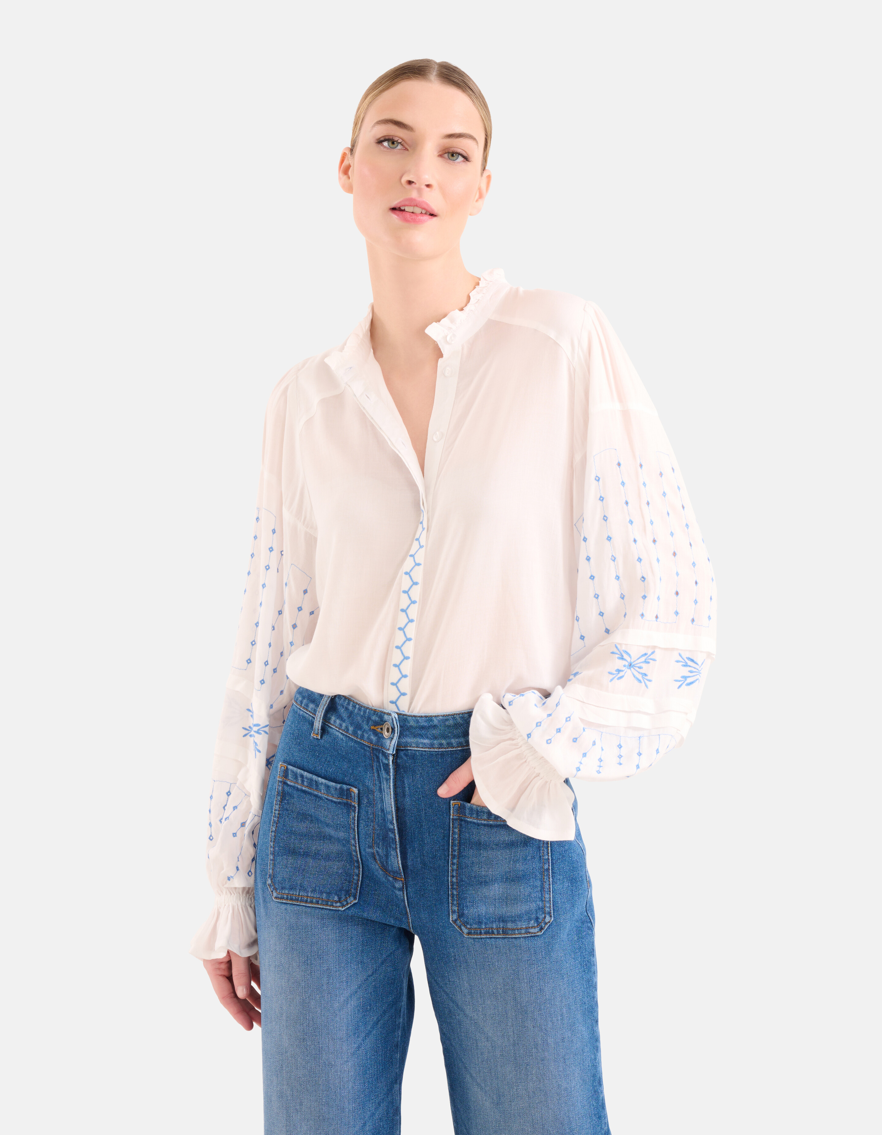 Embroided Blouse Wit By Mieke SHOEBY WOMEN