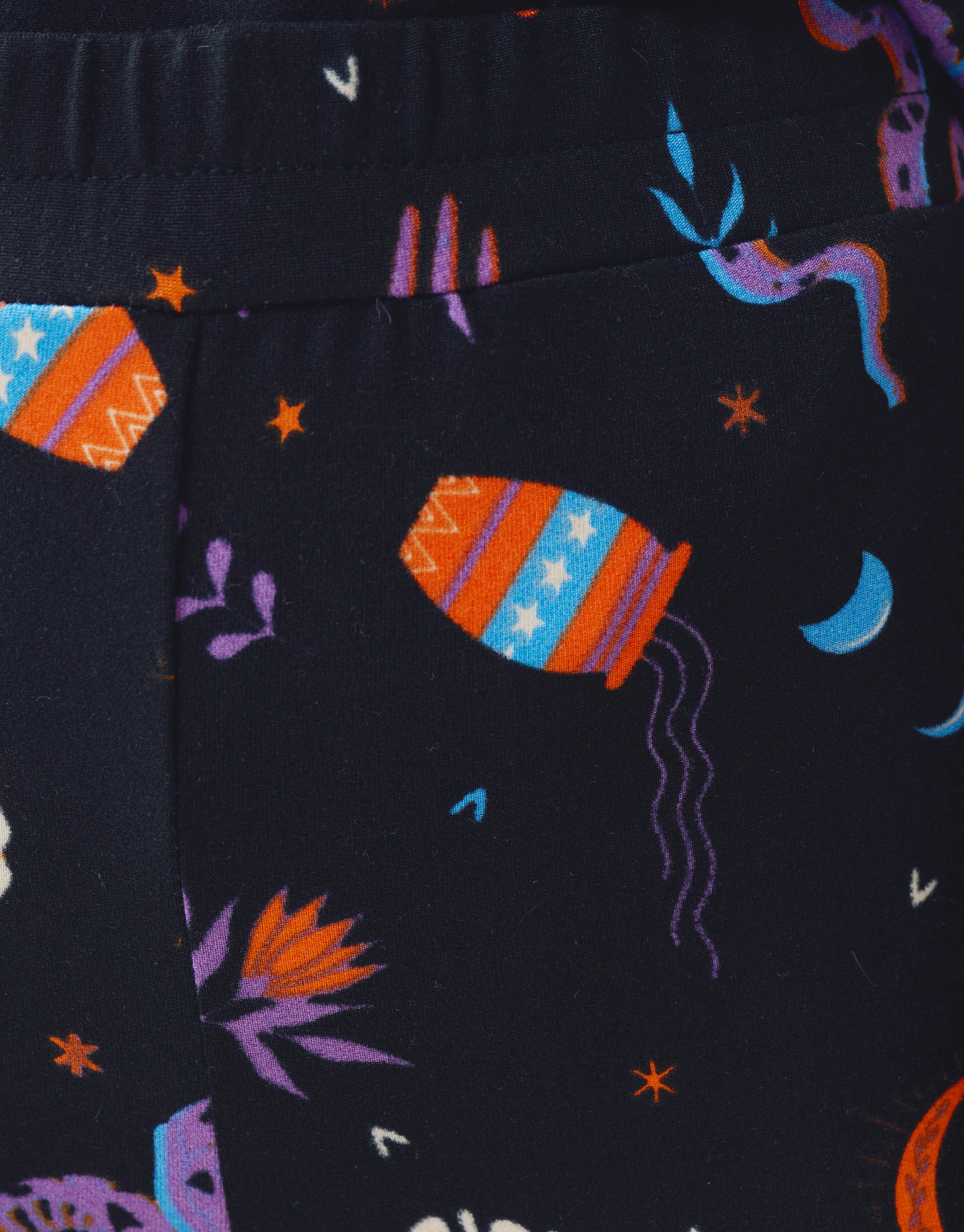 Bedruckte Flared Leggings Schwarz SHOEBY GIRLS