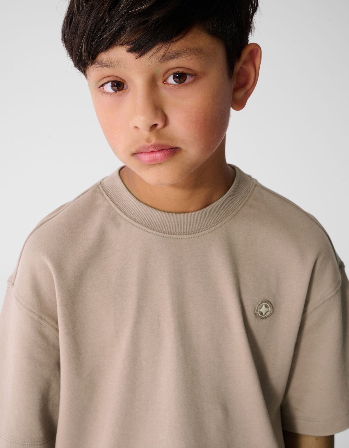 Spark Wasch-T-Shirt Taupe SHOEBY BOYS