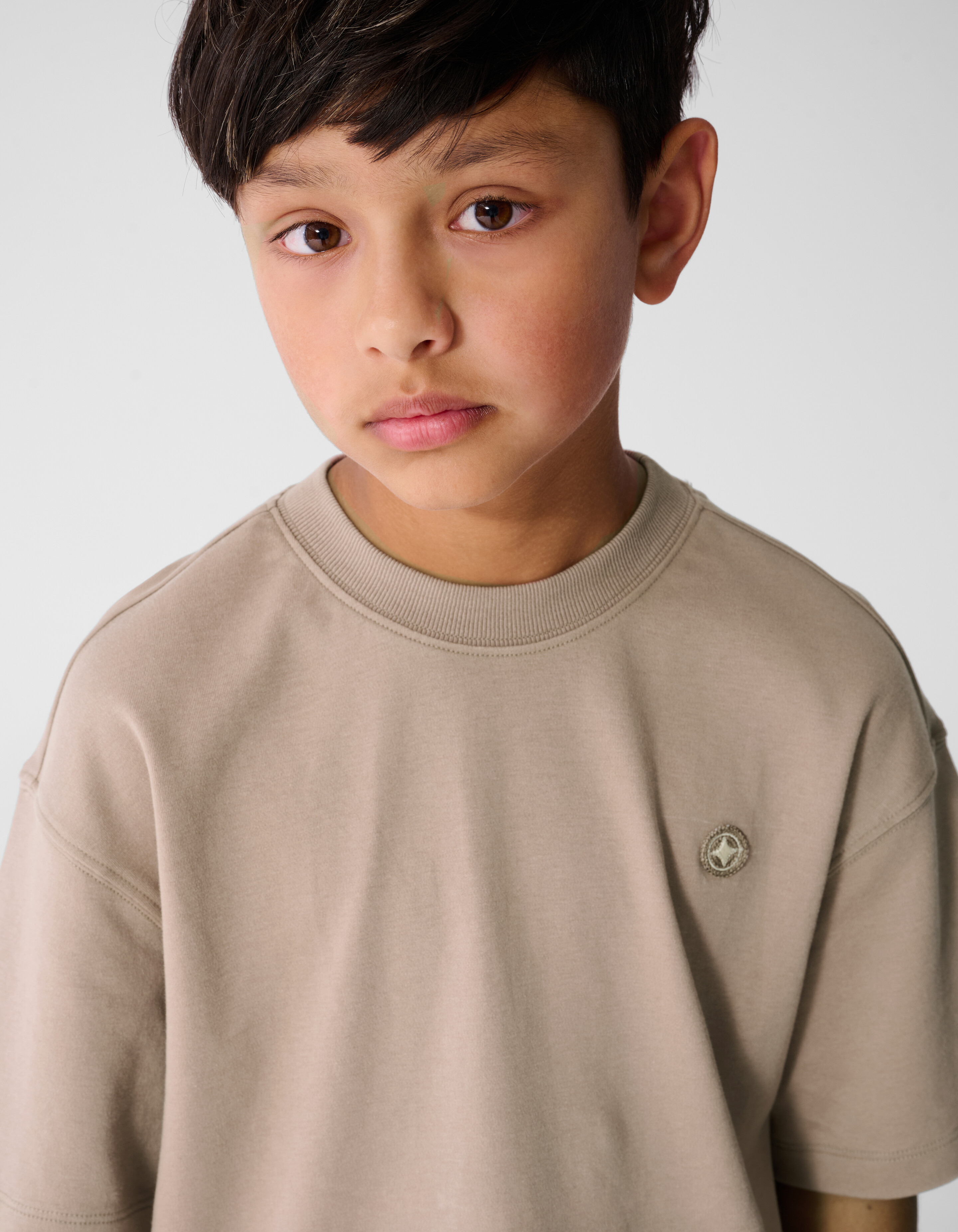 Spark Wasch-T-Shirt Taupe SHOEBY BOYS