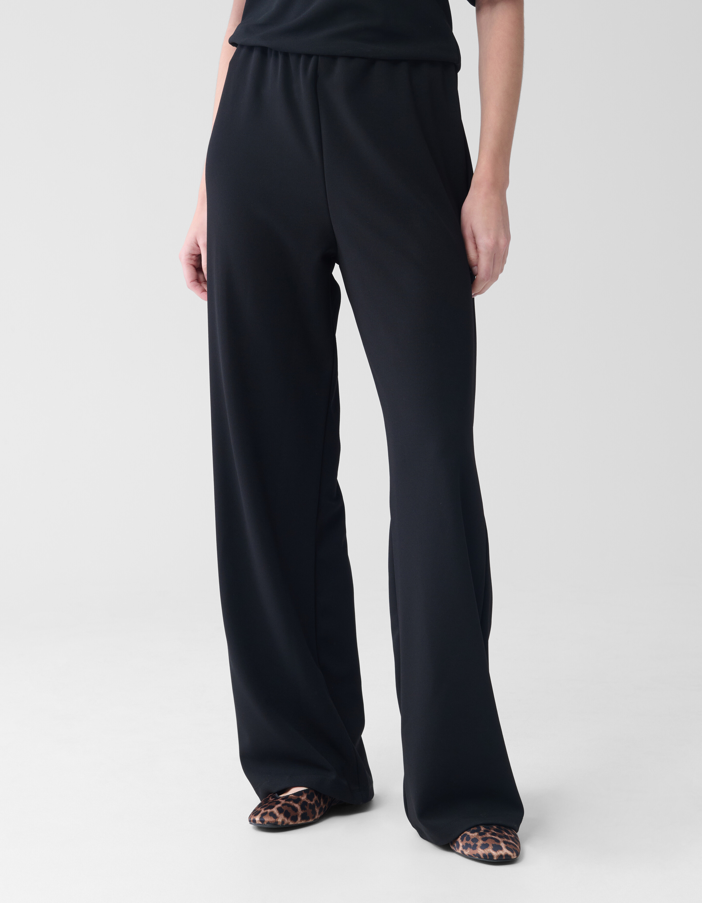 Basic-Hose mit weitem Bein Schwarz SHOEBY WOMEN