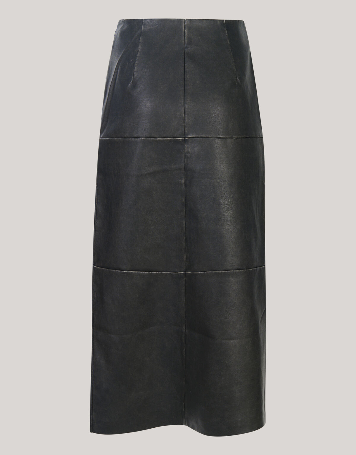 Gewaschener Midirock Dunkelgrau SHOEBY WOMEN