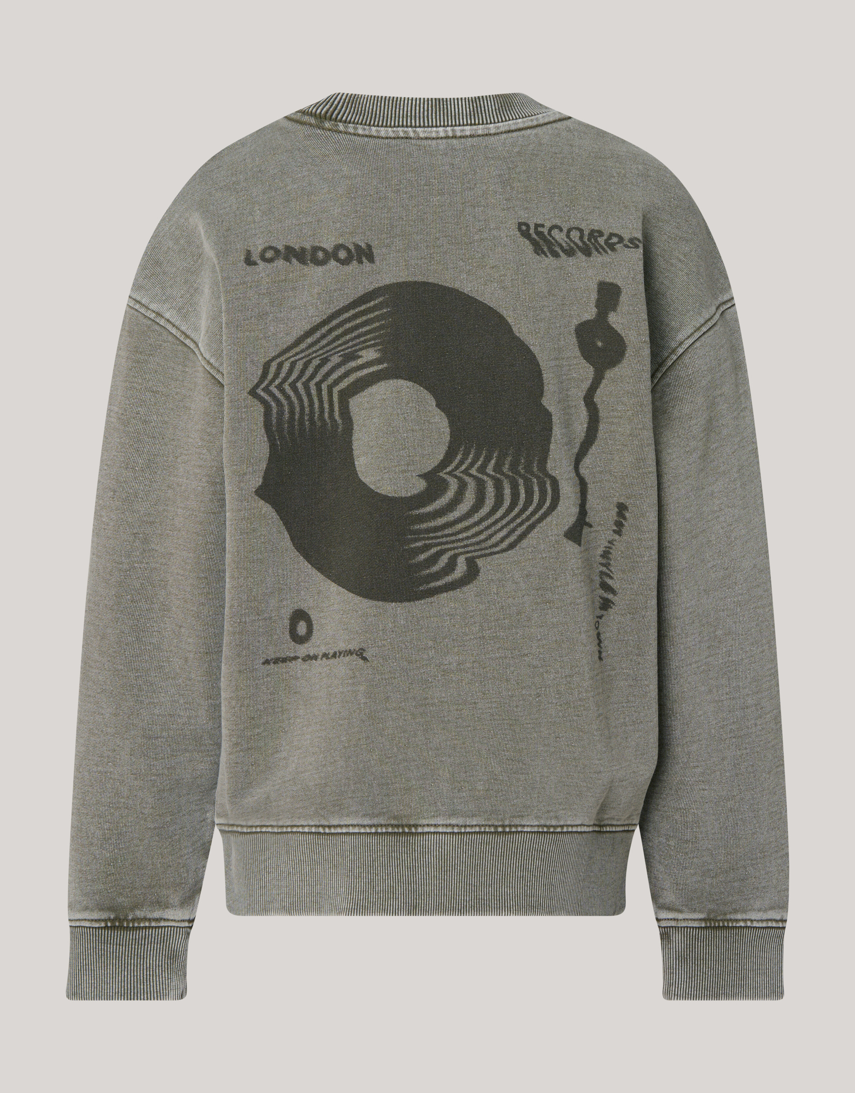 Textdruck Pullover Dunkelgrau SHOEBY BOYS