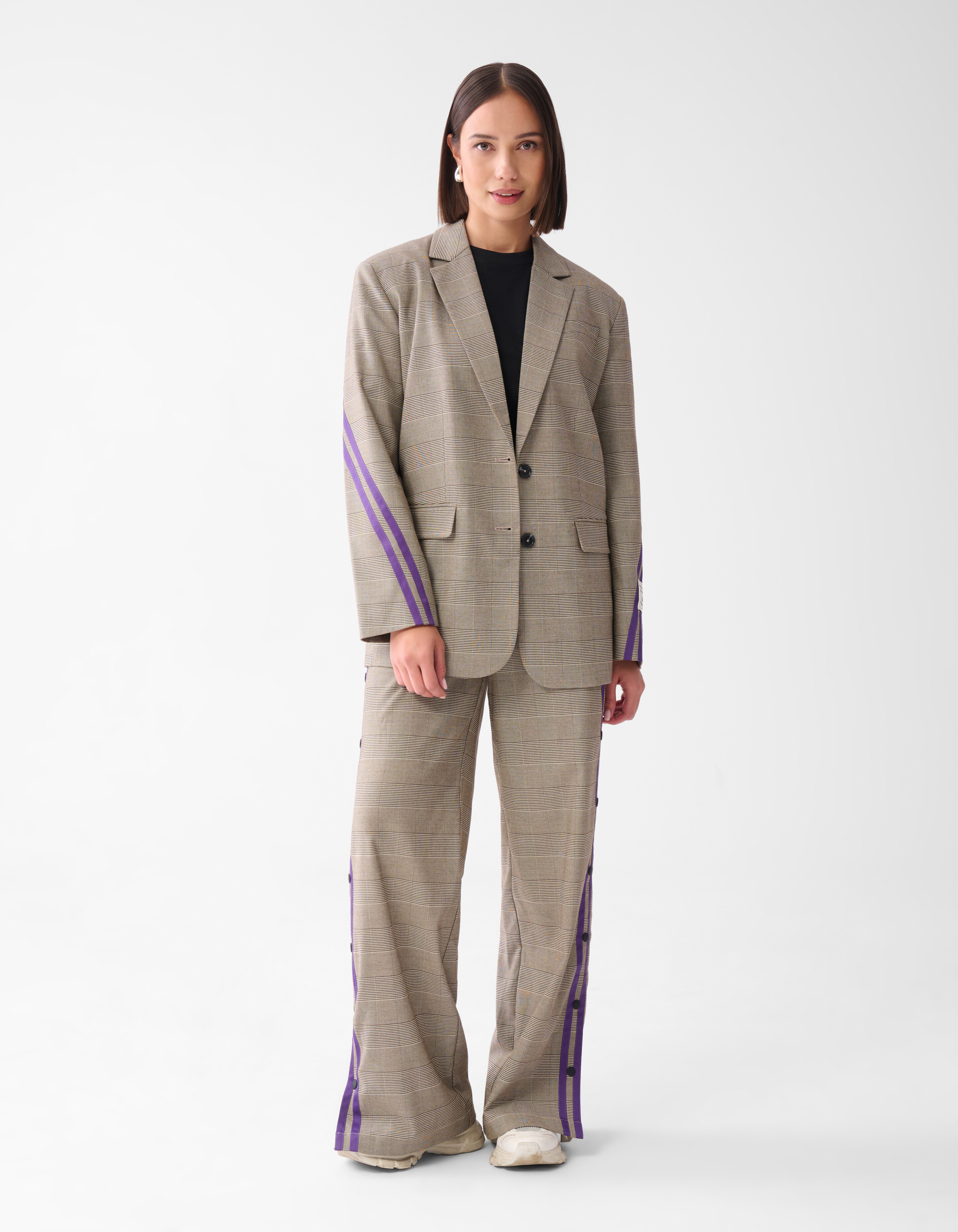 Sportlich karierter Blazer Braun SHOEBY WOMEN