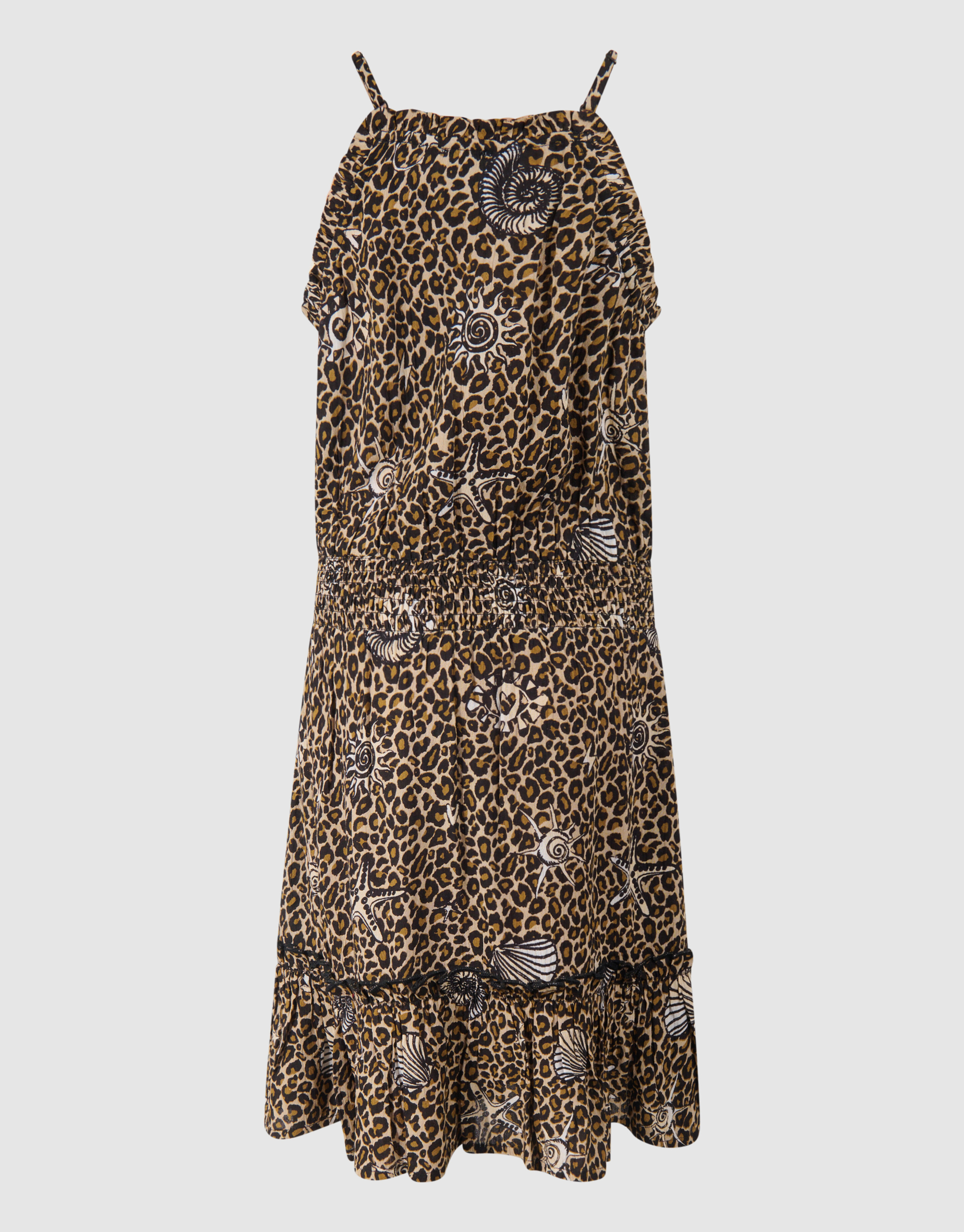 Bedrucktes Leopardenkleid Braun SHOEBY GIRLS