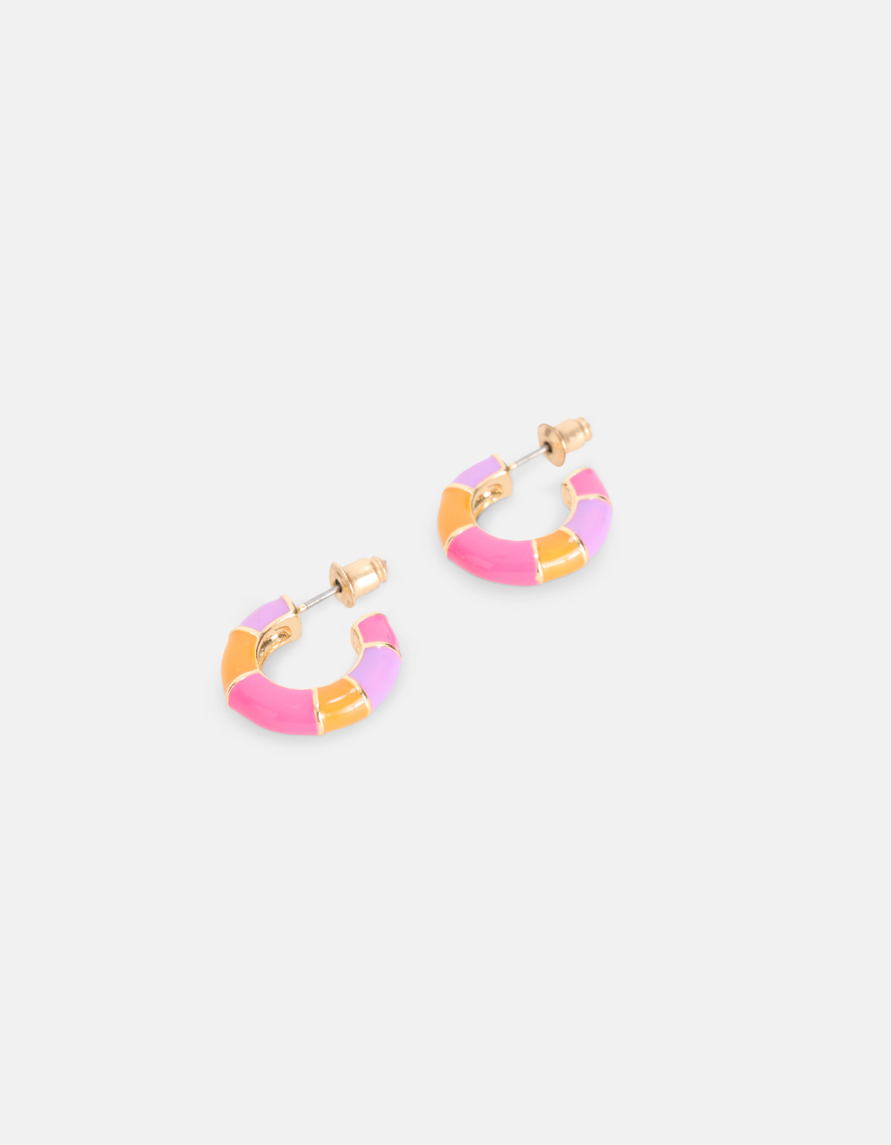 Colorblock-Ohrringe Rosa SHOEBY ACCESSOIRES