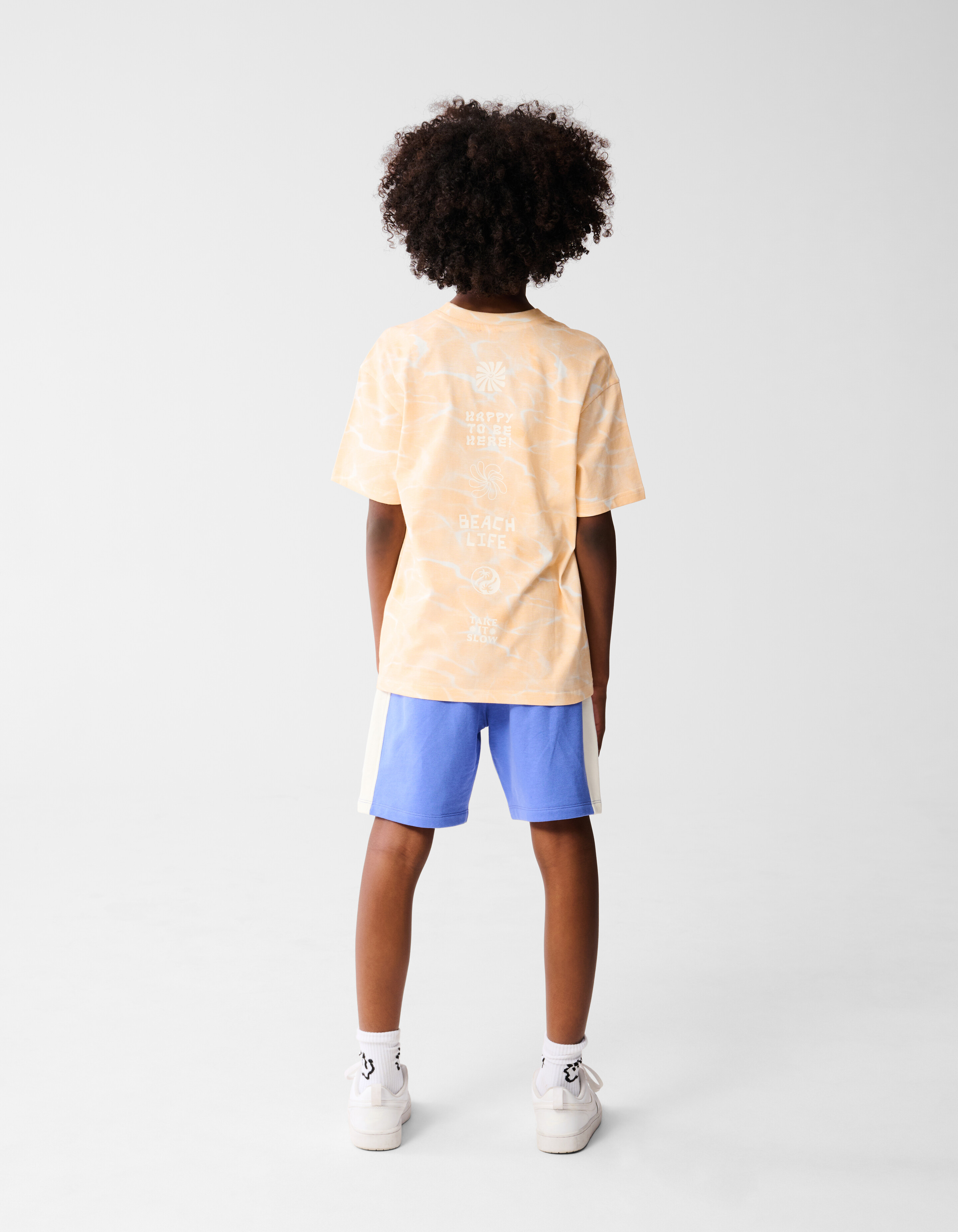 Gebleichtes T-shirt Orange SHOEBY BOYS