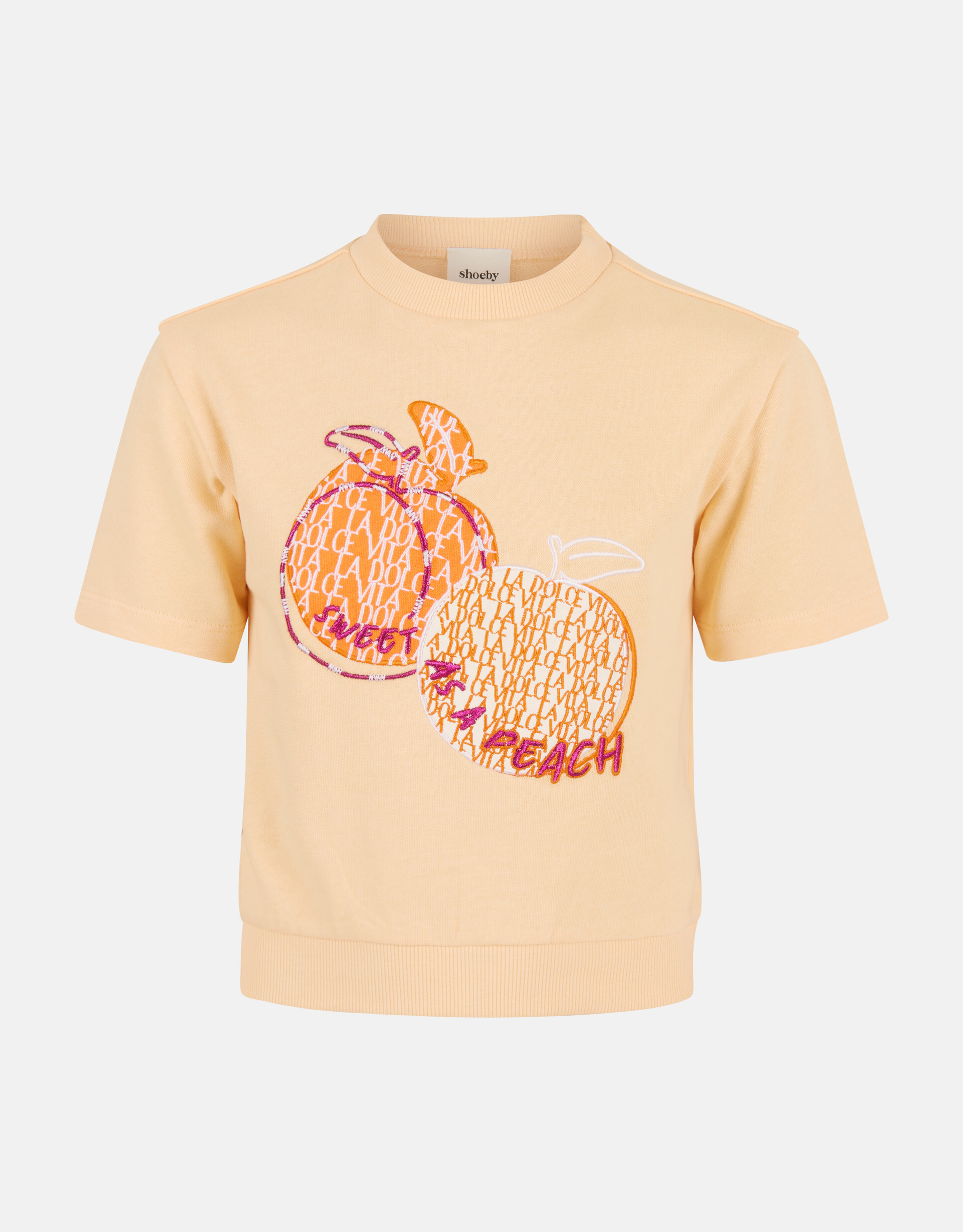 Artwork Sweat-T-Shirt Orange SHOEBY GIRLS