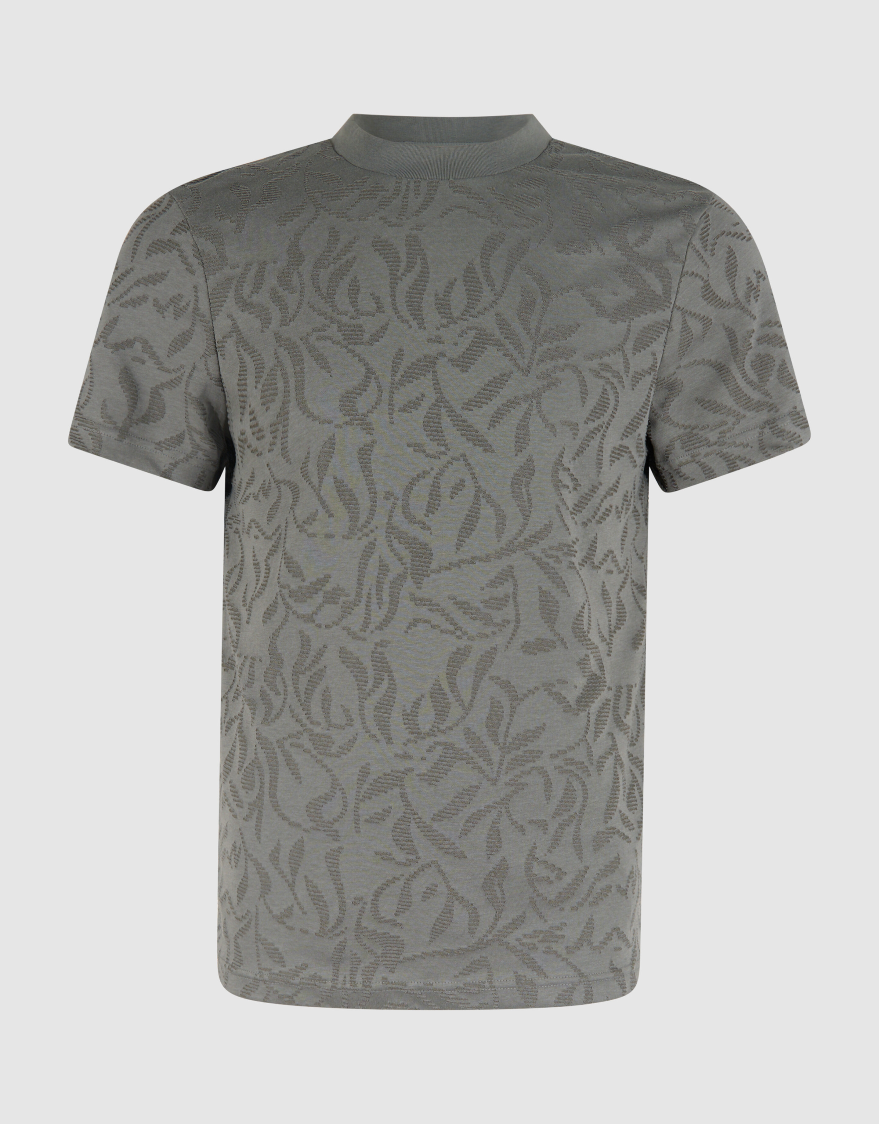 Struktur-T-Shirt Dunkelgrün SHOEBY MEN