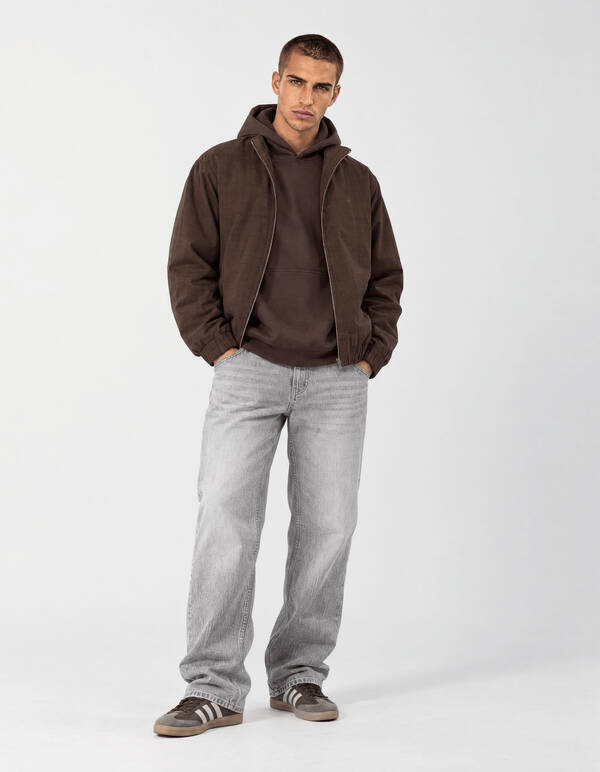 Seersucker Indoor Jacke Braun SHOEBY MEN