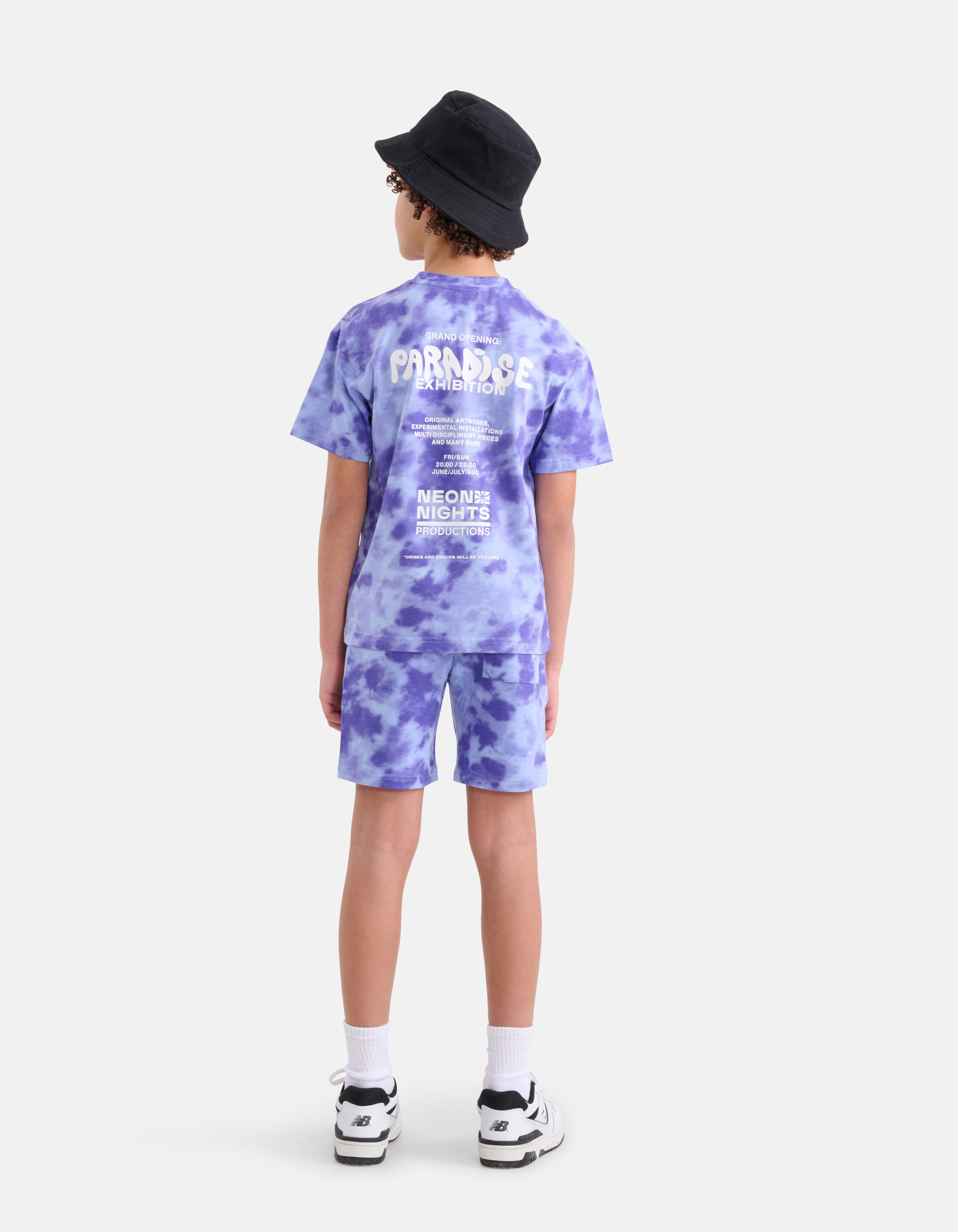 Tie Dye Short Paars SHOEBY BOYS