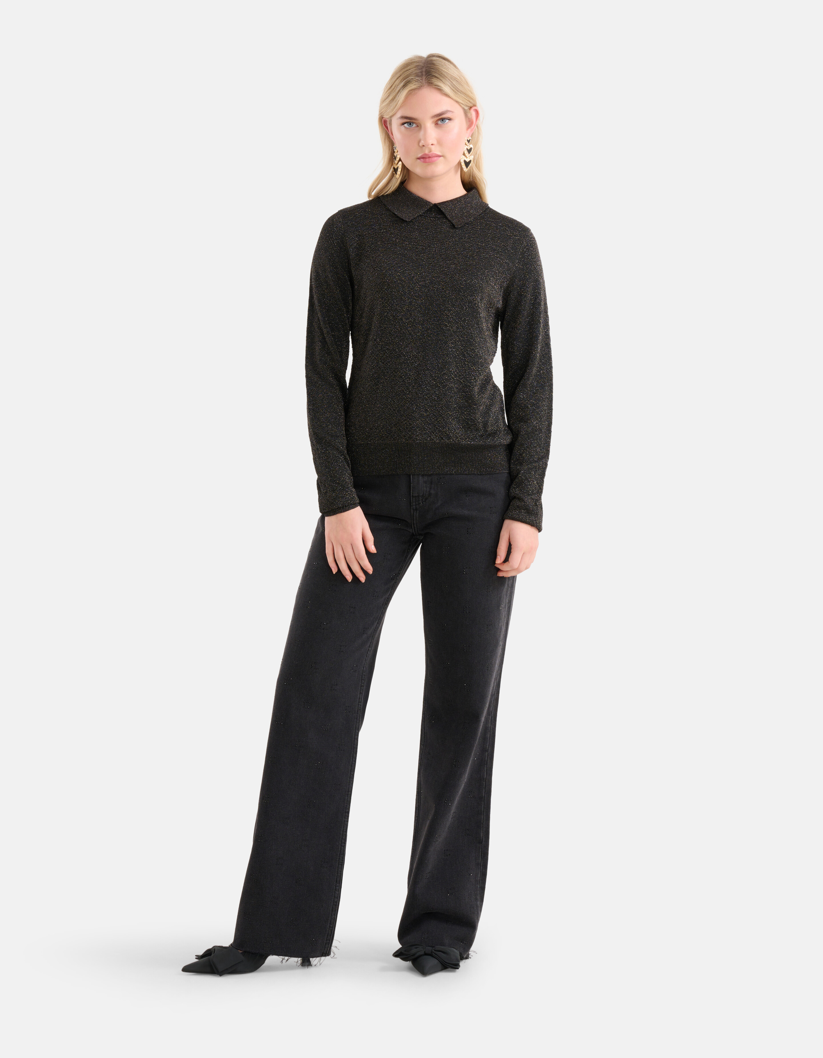 Glitzerpulli Schwarz SHOEBY WOMEN