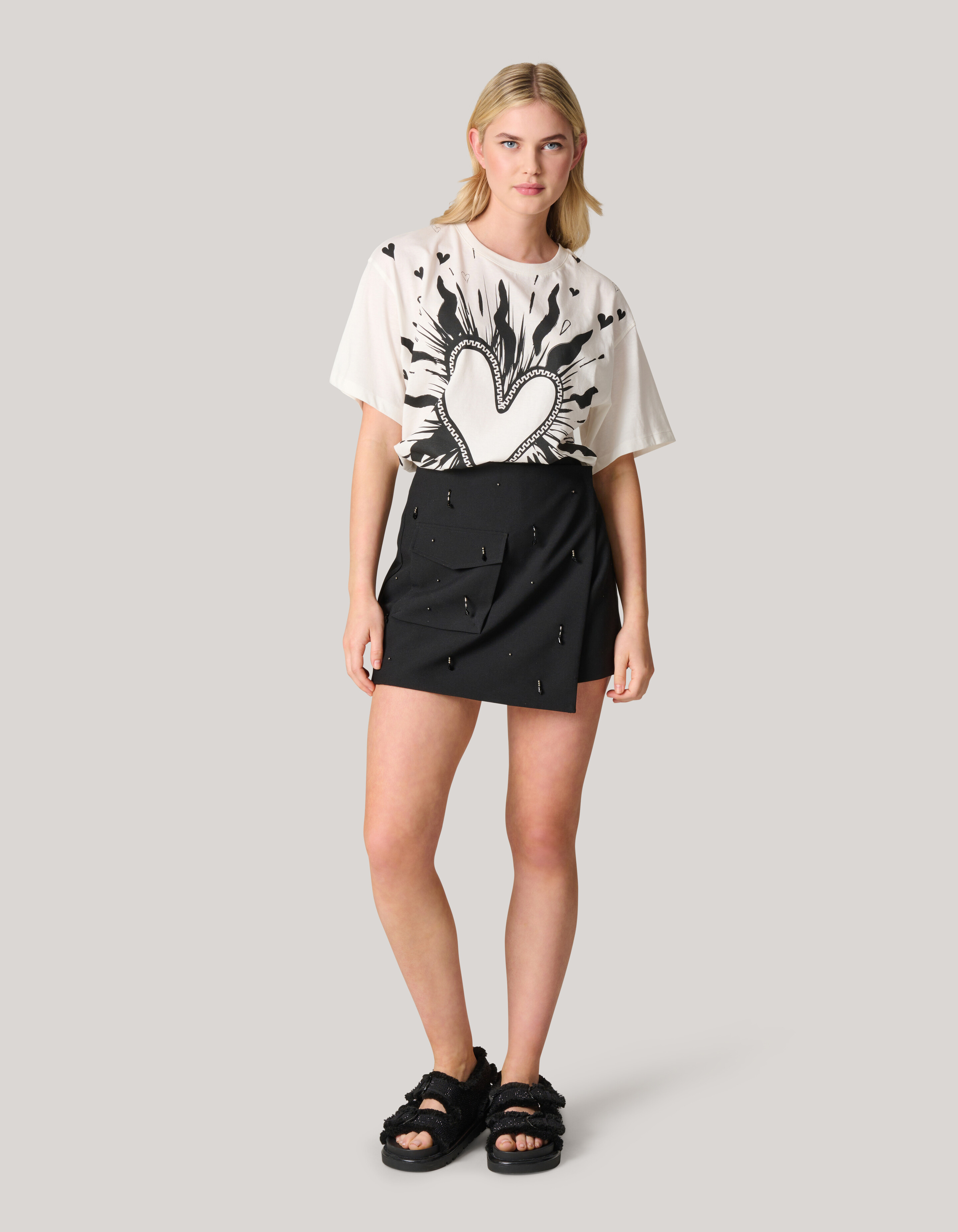 Artwork T-shirt Weiß SHOEBY WOMEN
