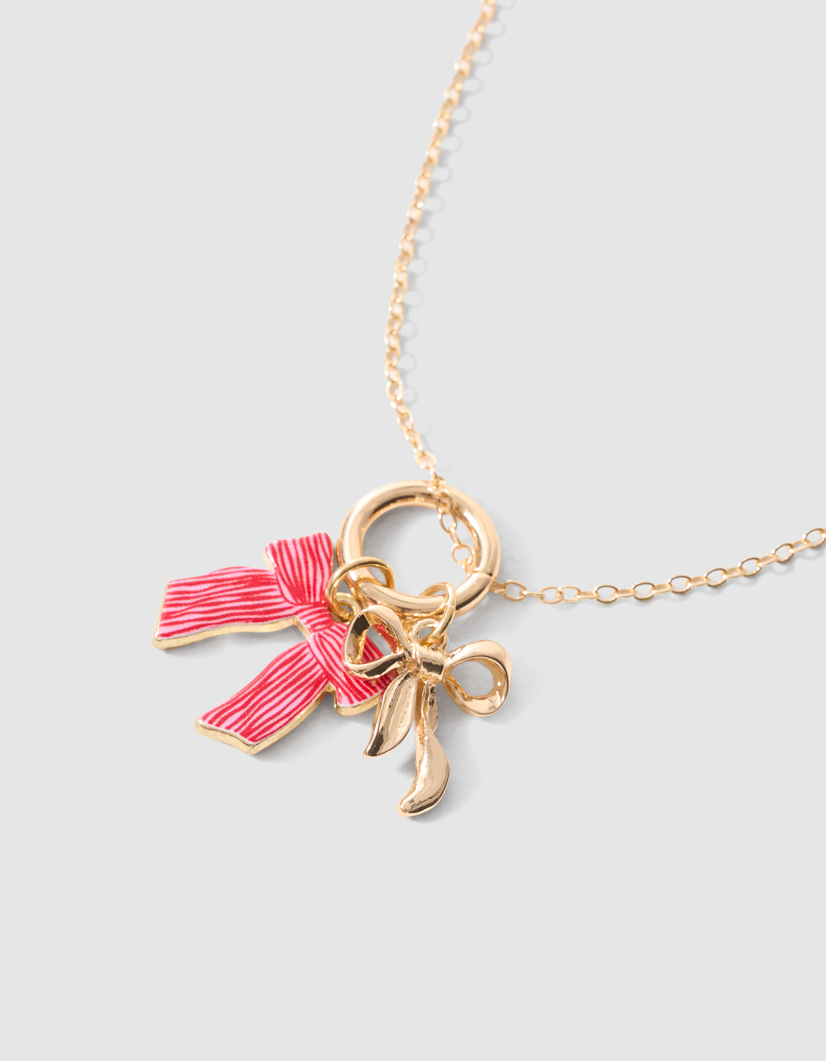 Bow Charm Kette Gold SHOEBY ACCESSOIRES
