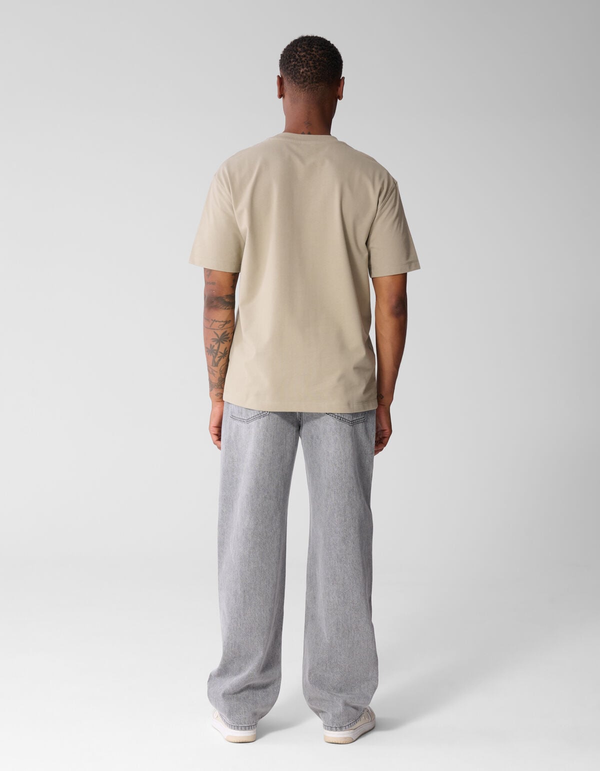 Baggy Fit Jeans Lichtgrijs L34 SHOEBY MEN