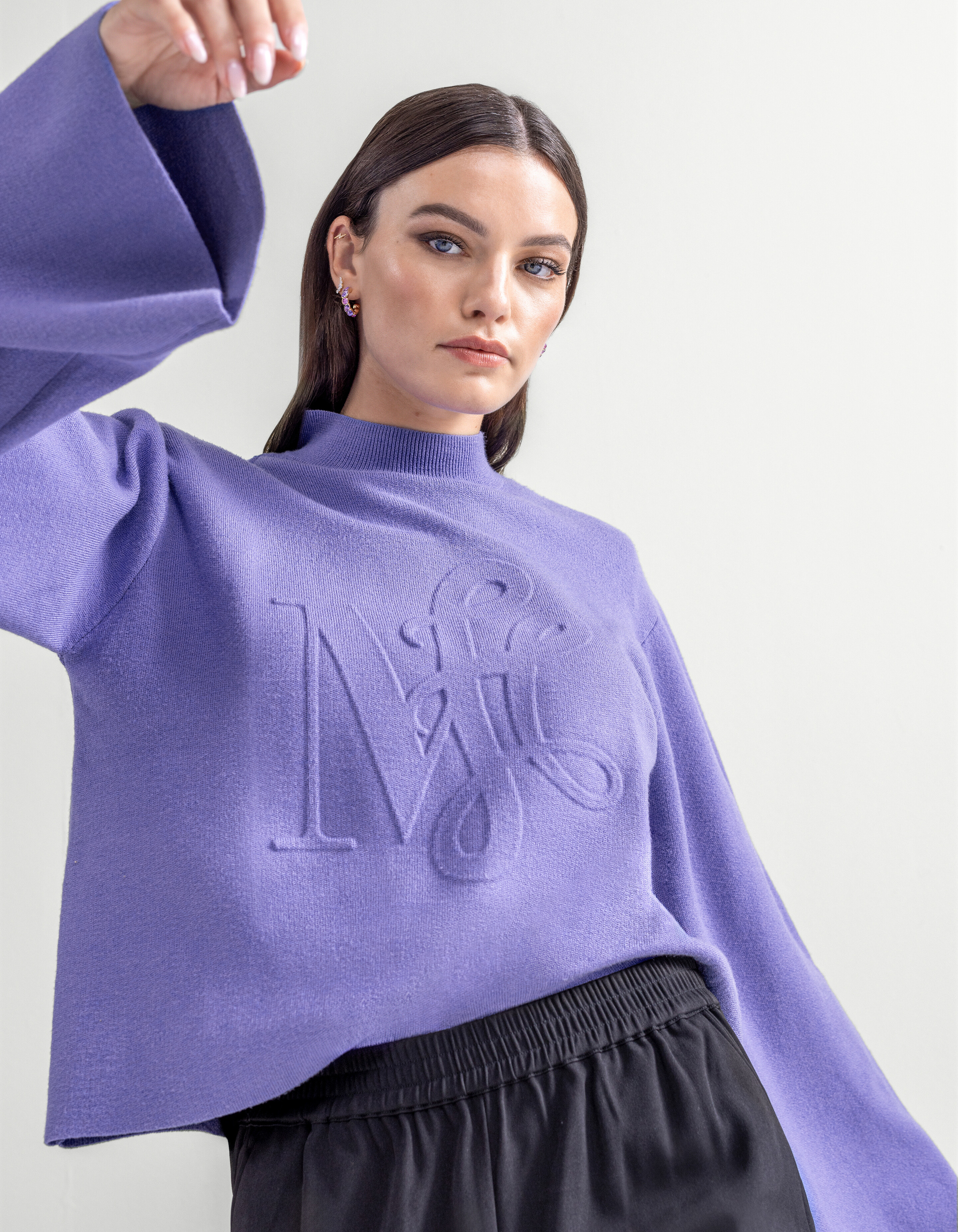 Artwork Pullover Lila von Mieke SHOEBY WOMEN