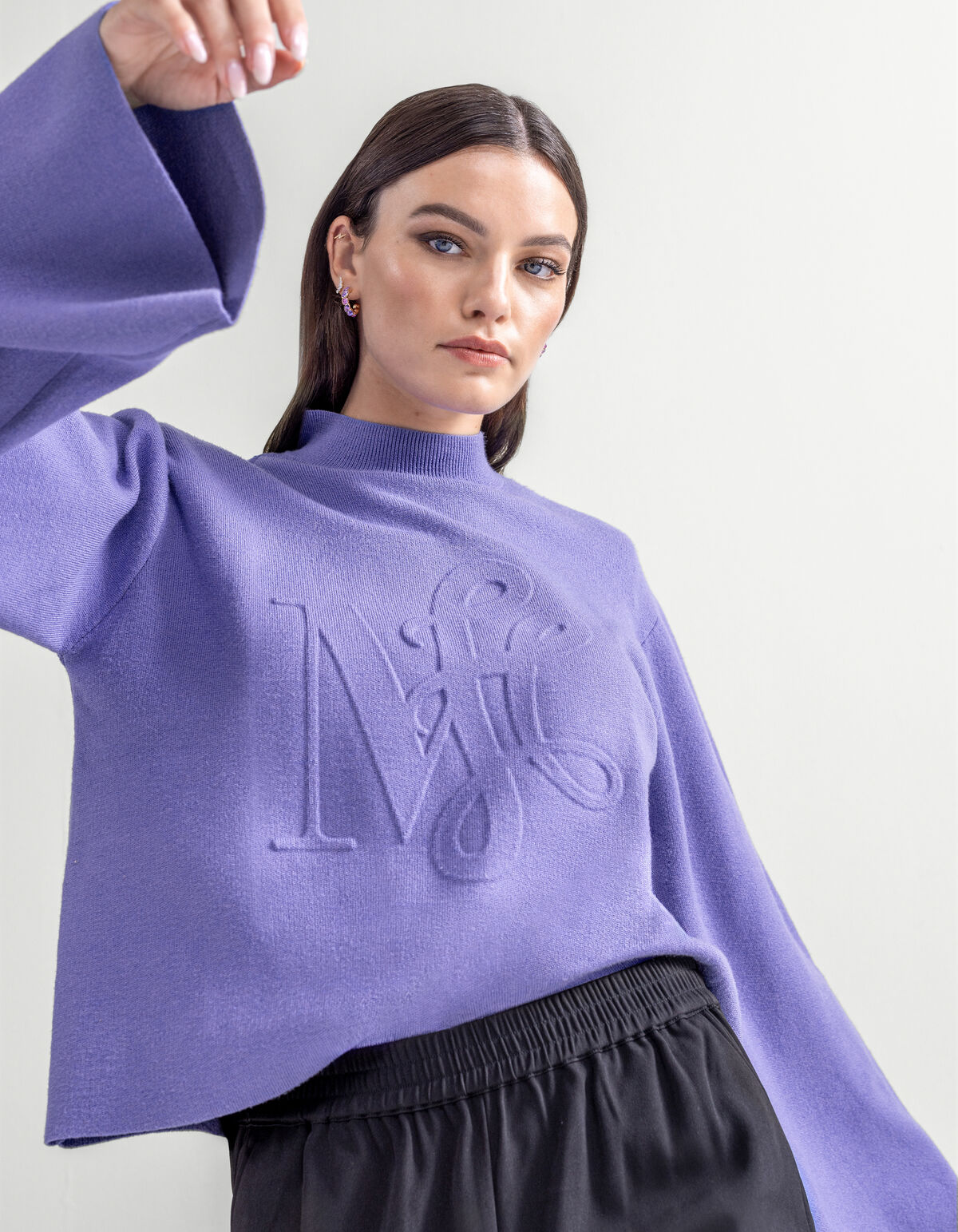 Artwork Pullover Lila von Mieke SHOEBY WOMEN