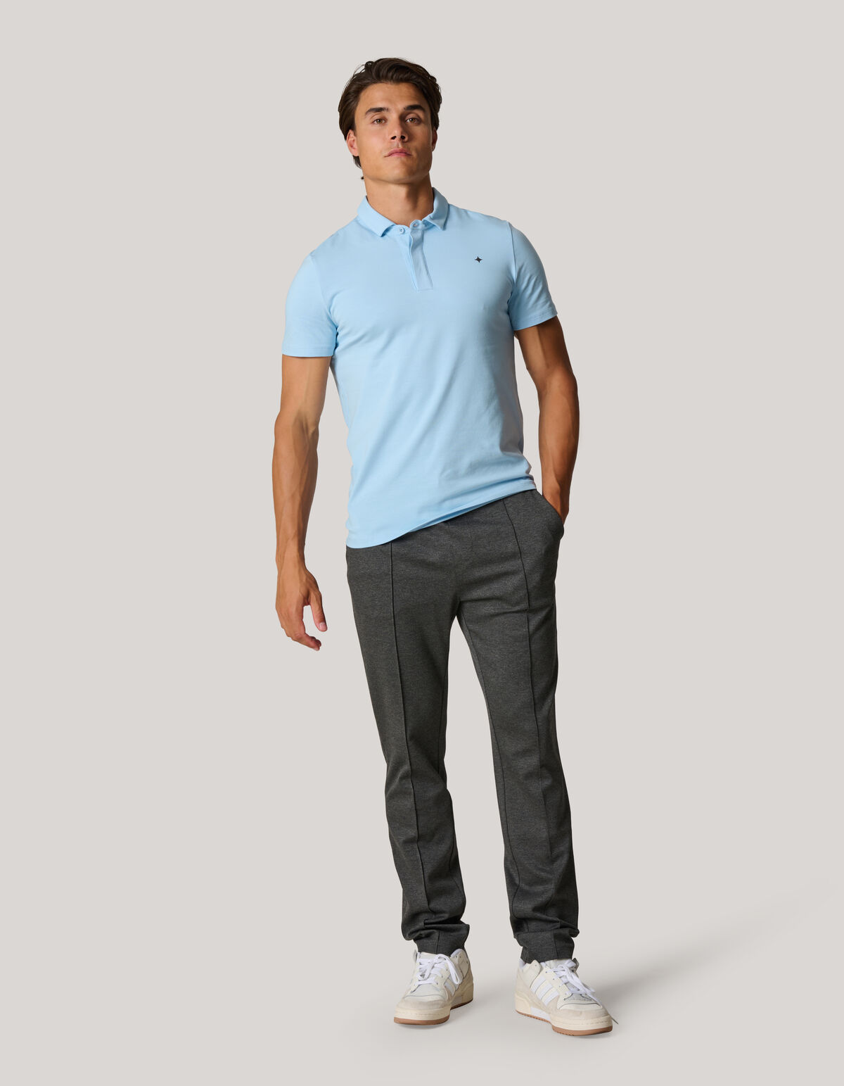 Jersey Poloshirt hellblau SHOEBY MEN