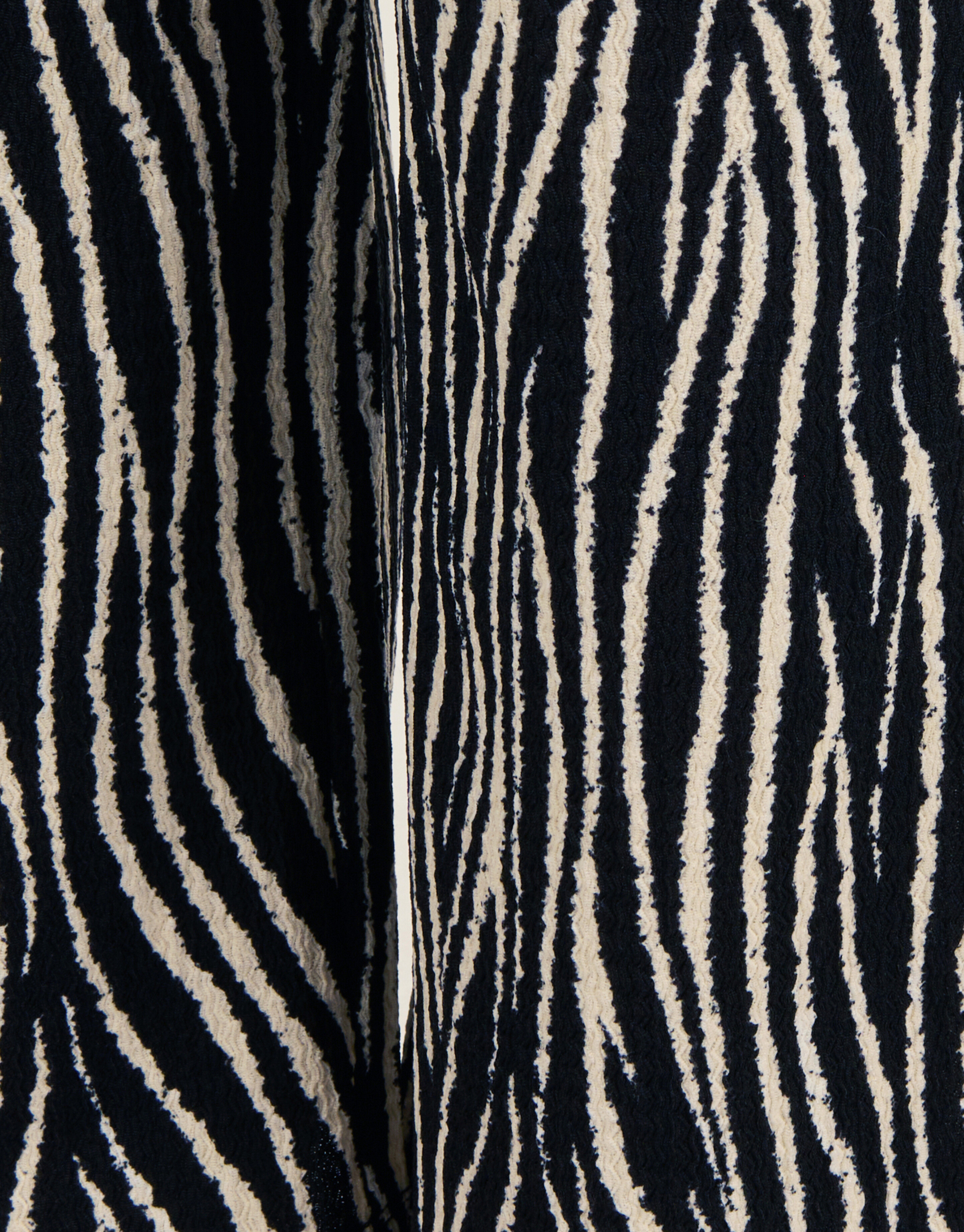 Crinkle Palazzo Hose mit Zebramuster Schwarz SHOEBY GIRLS