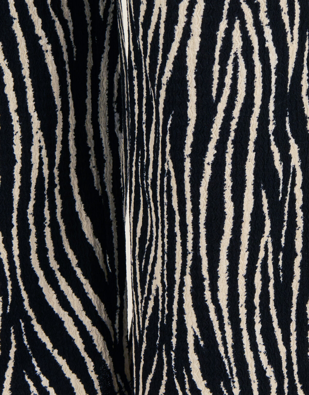 Crinkle Palazzo Hose mit Zebramuster Schwarz SHOEBY GIRLS