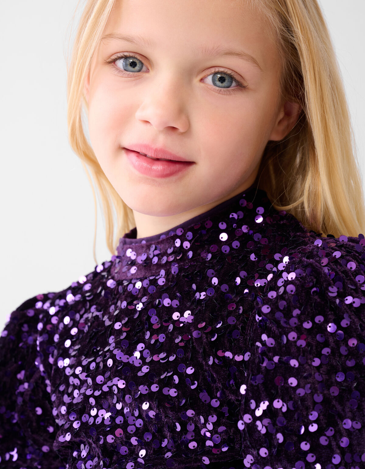Pailletten Top Lila SHOEBY GIRLS