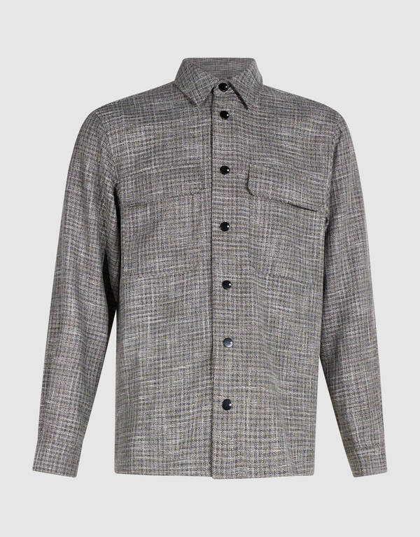 Kariertes Overshirt Grau SHOEBY MEN