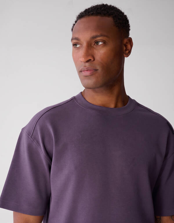 Basic Label T-Shirt Lila SHOEBY MEN