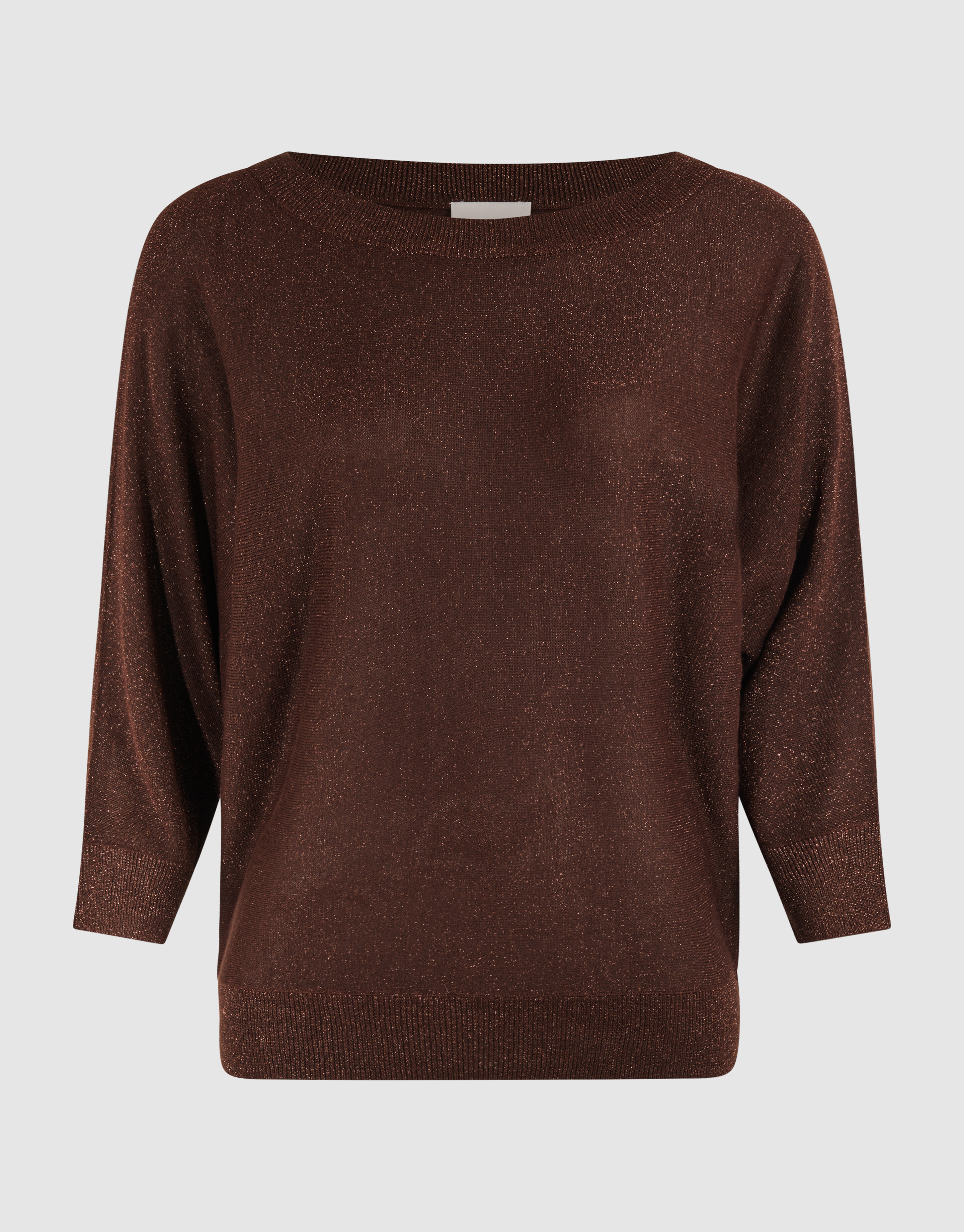 Glitzer Fledermaus Pullover Braun SHOEBY WOMEN