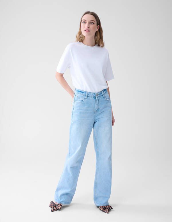 Jeans mit weitem Bein gebleicht SHOEBY WOMEN
