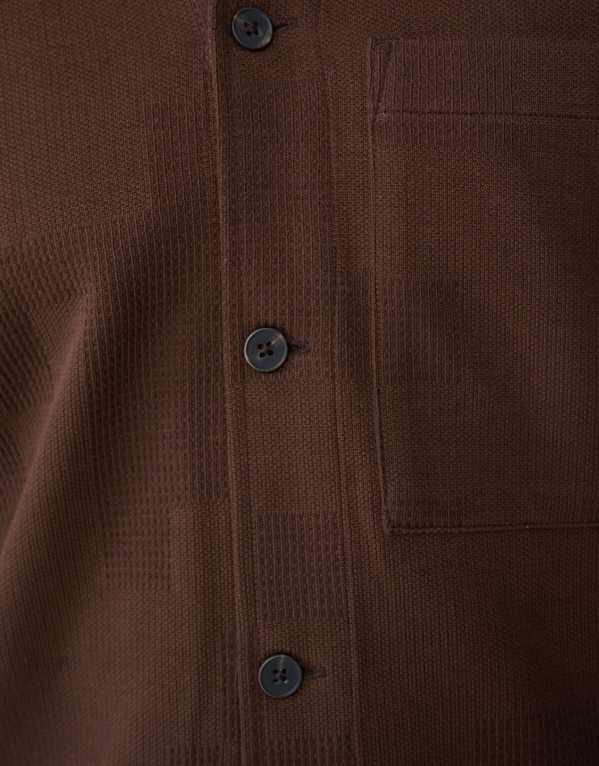 Kariertes Jacquard-Hemd Dunkelbraun SHOEBY MEN