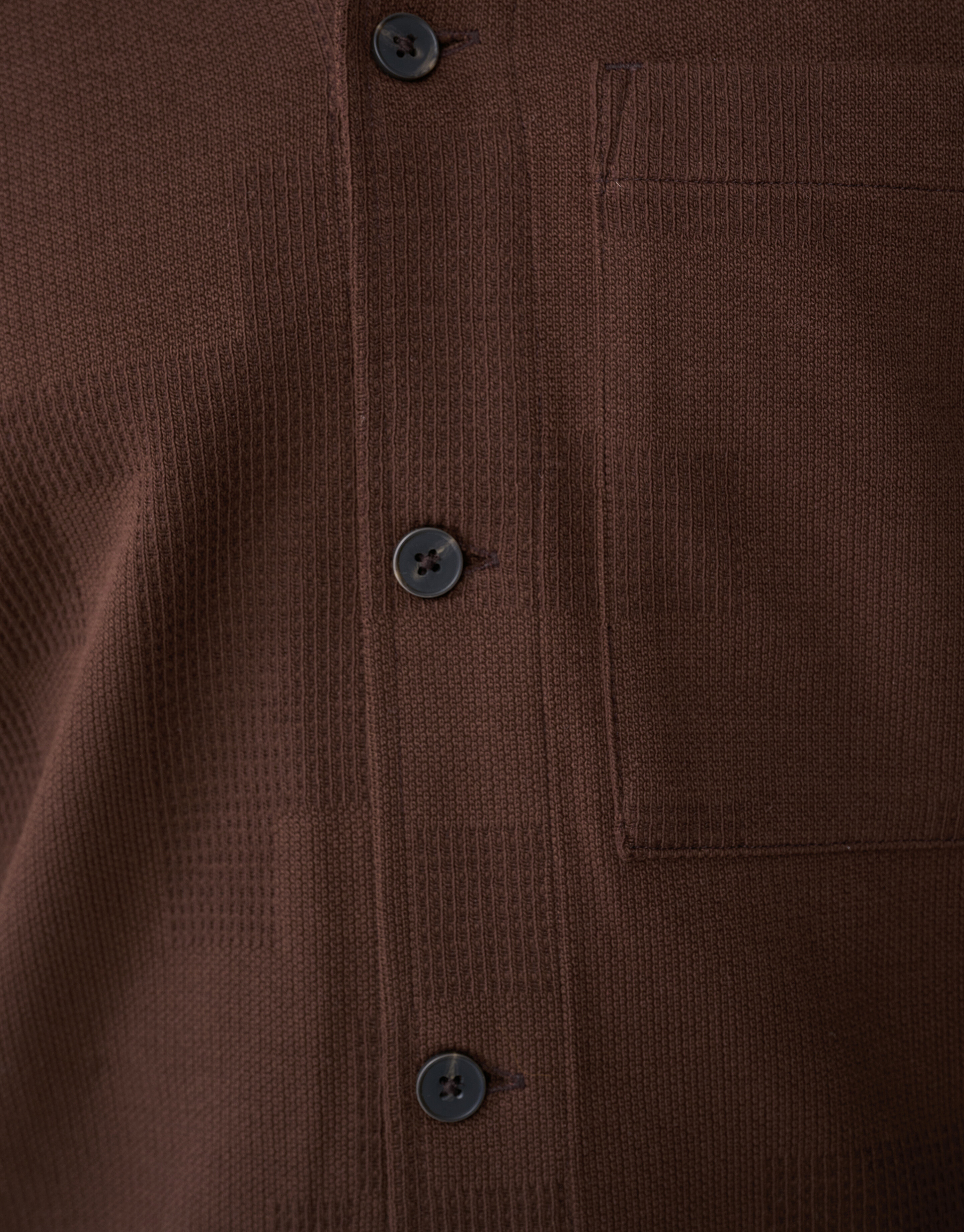 Kariertes Jacquard-Hemd Dunkelbraun SHOEBY MEN