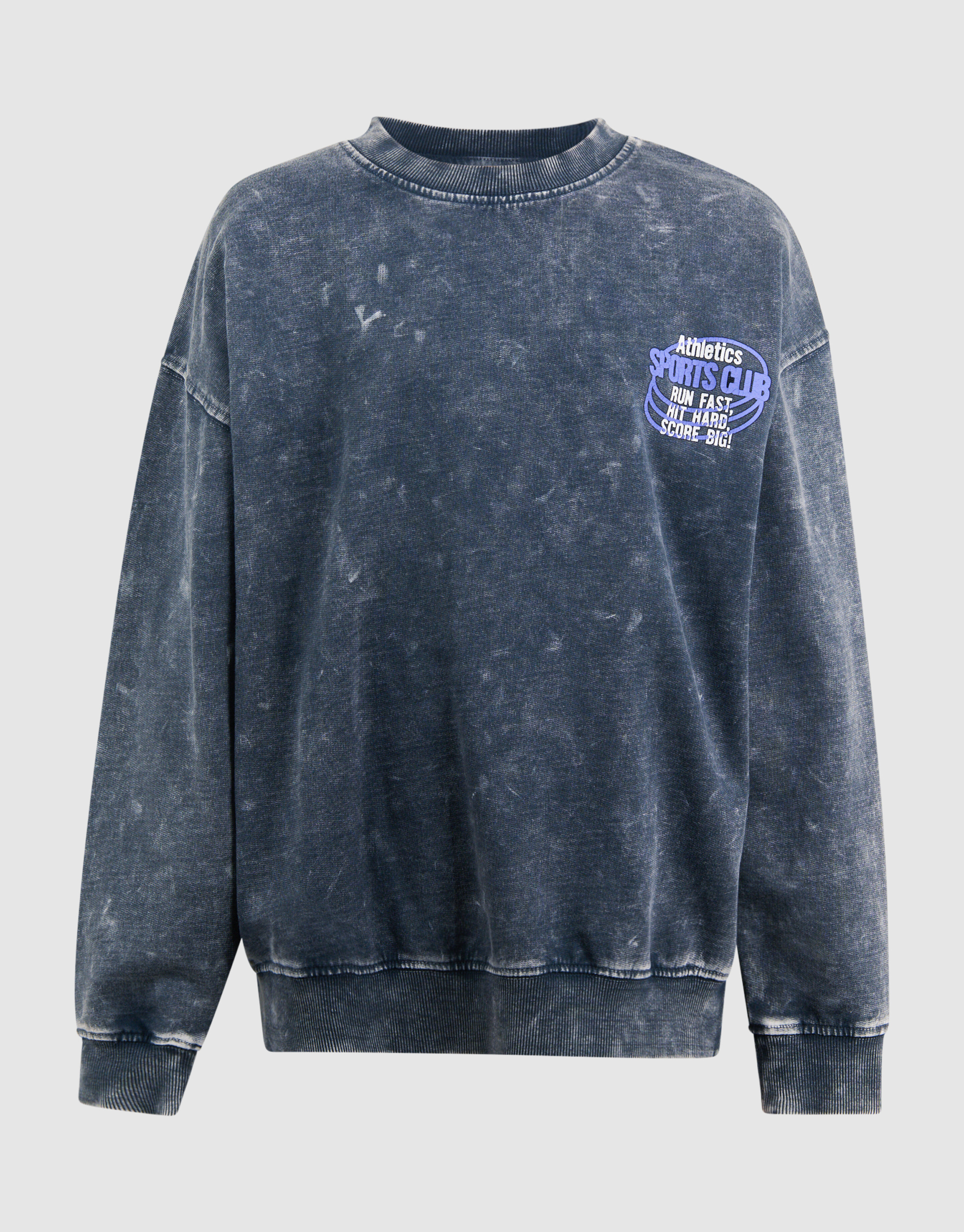 Gewaschenes Club Artwork Sweatshirt Dunkelgrau SHOEBY BOYS