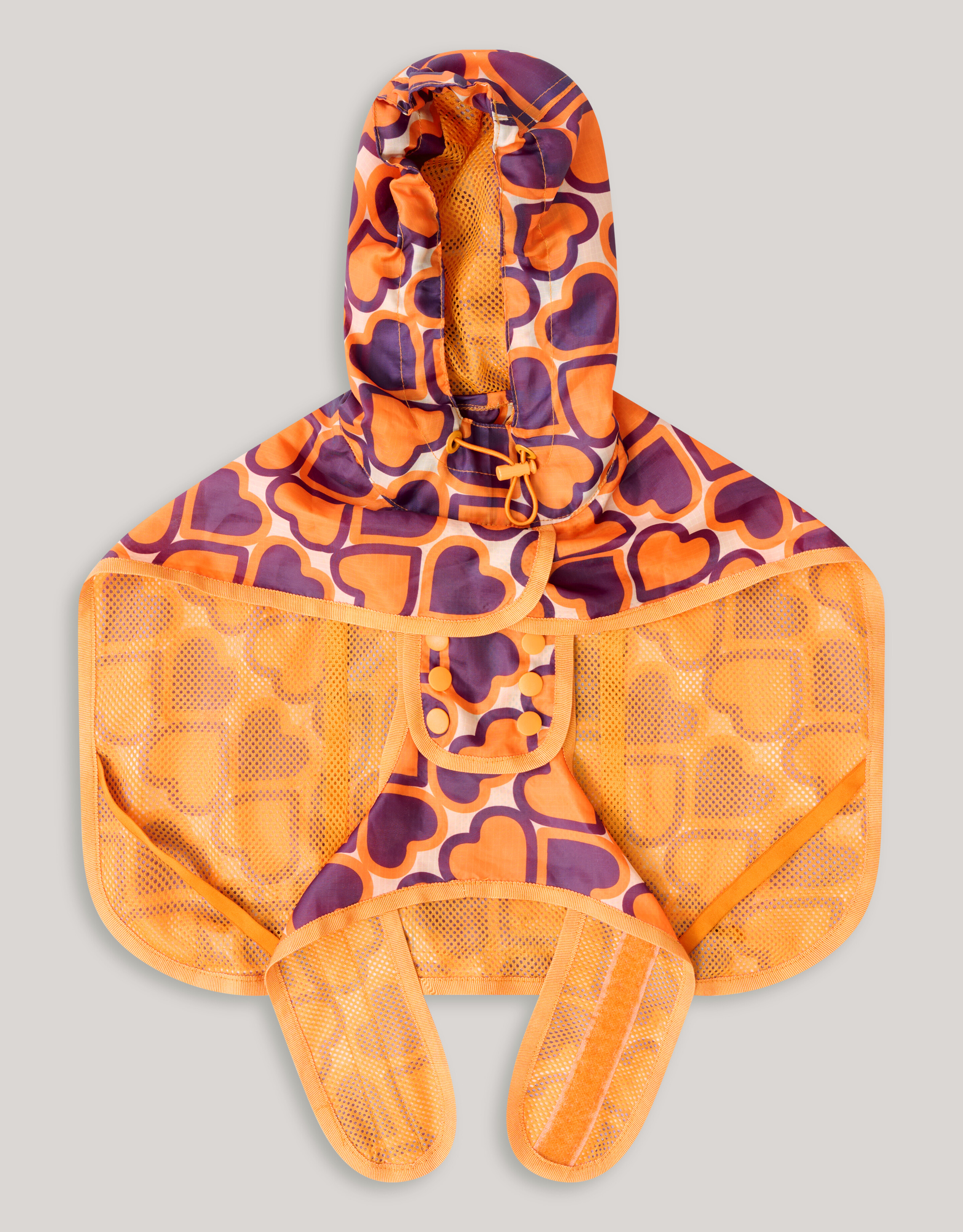 Bedruckter Hunderegenmantel Orange SHOEBY ACCESSOIRES