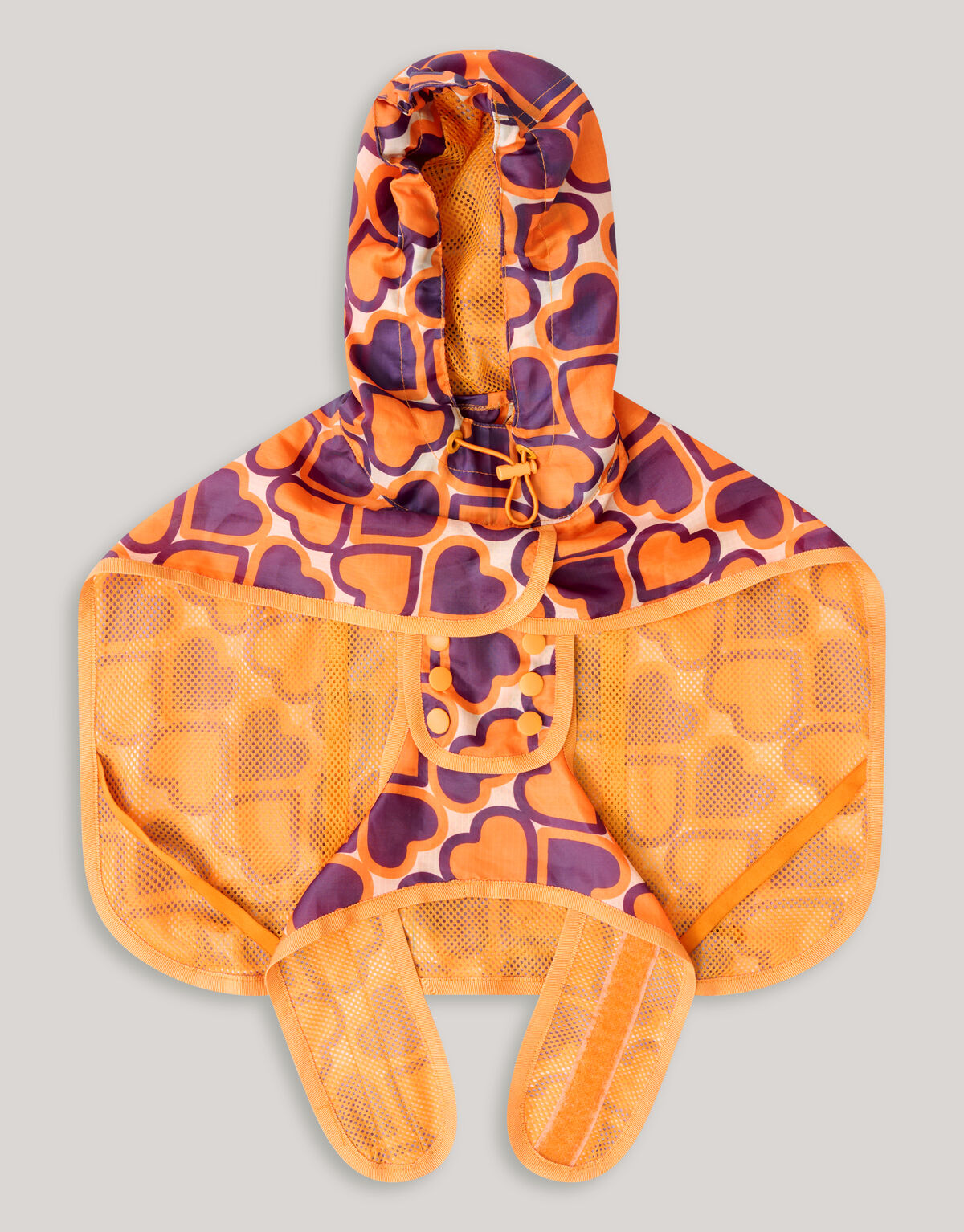 Bedruckter Hunderegenmantel Orange SHOEBY ACCESSOIRES