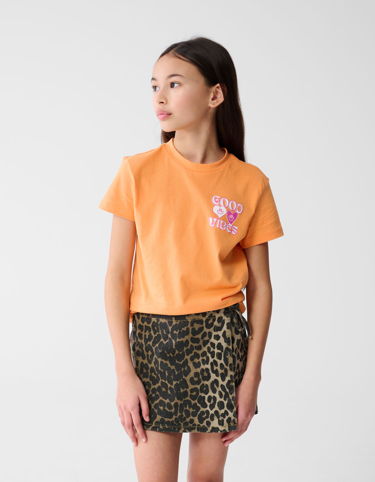 Gute Vibes T-shirt Orange SHOEBY GIRLS