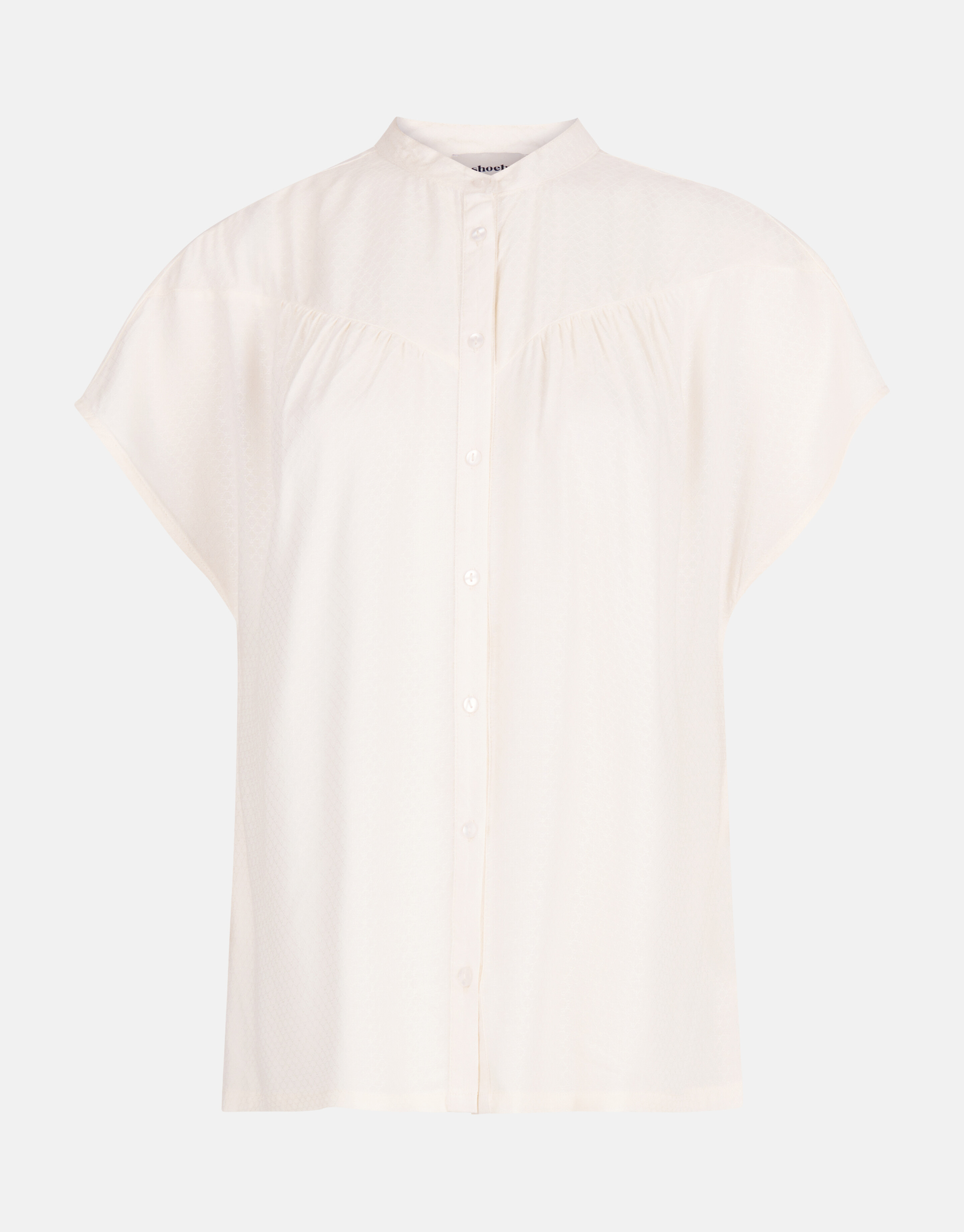 Relaxed Fit Oberteil Off White SHOEBY WOMEN
