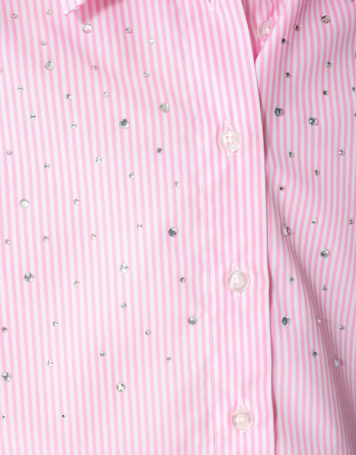 Pinstripe Strass Bluse Hellrosa SHOEBY GIRLS